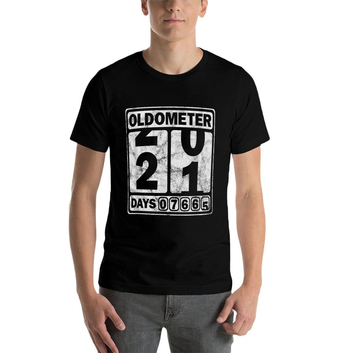 21st Birthday Funny Oldometer Car Racing Motorsport Trendy Pattern T-Shirt