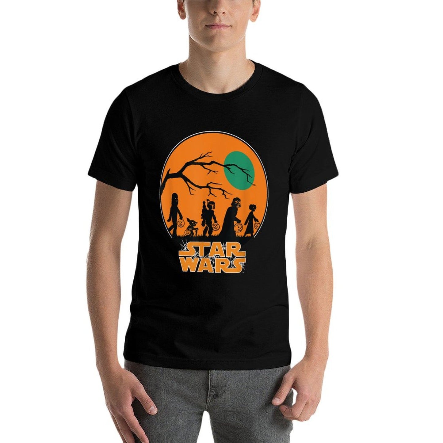 Star Wars Characters Trick Or Treat Halloween Cotton T-Shirt
