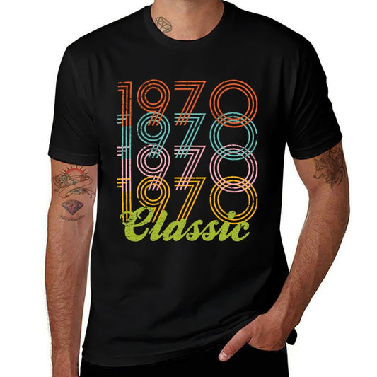 50th Birthday 1970 Vintage Retro Classic  Polyester Blend T-Shirt