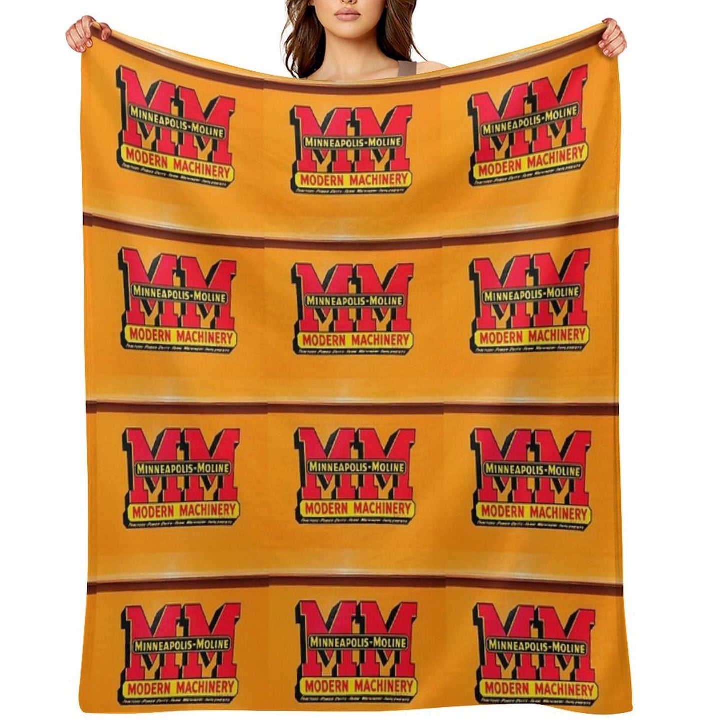 Vintage Modern Machinery Comfort Throw Blanket
