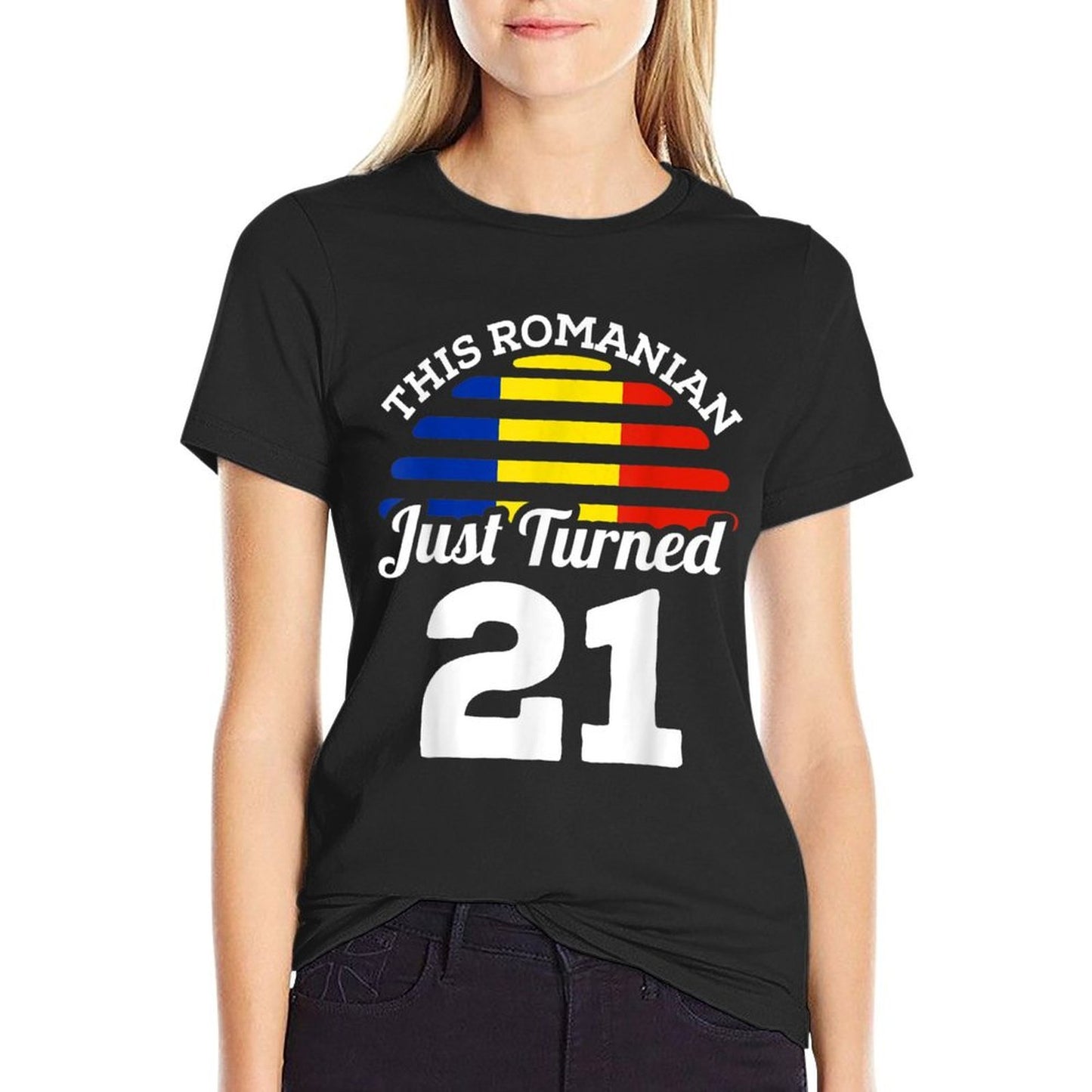This Romanian Just Turned 21 Romania 21st Birthday Gift Odor-resistant T-Shirt