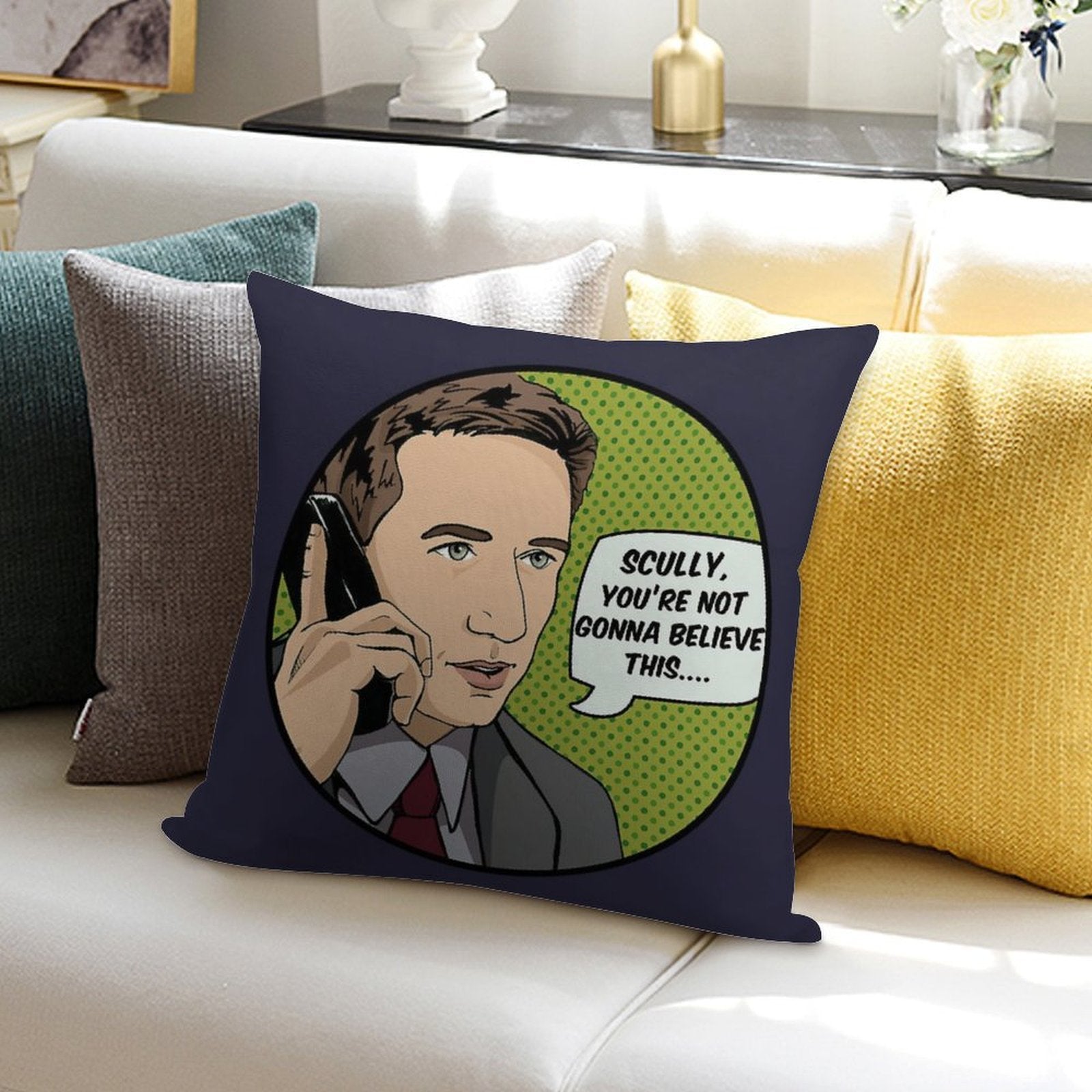 Pop Mulder Soft Style Accent Throw Pillow