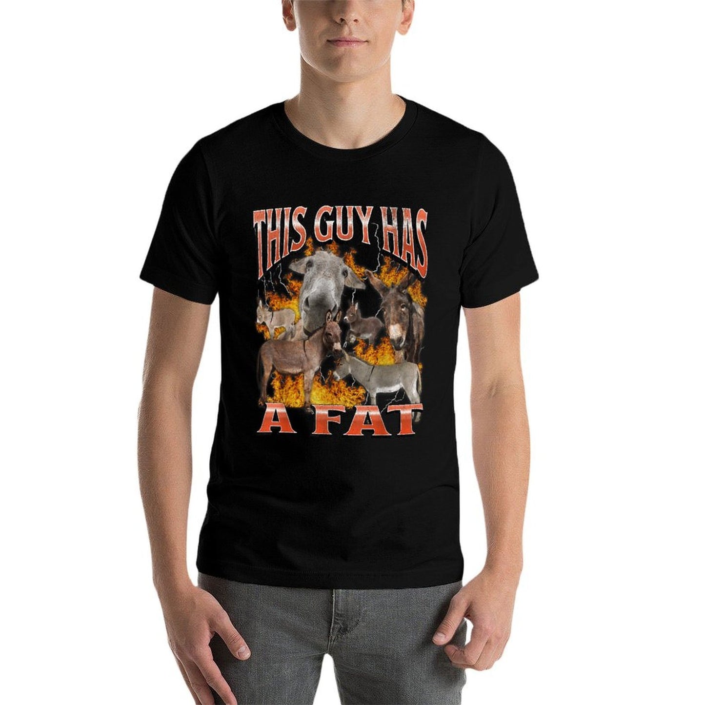 This Guy Funny Offensive Donkey Meme Bootleg High-quality Stitching T-Shirt