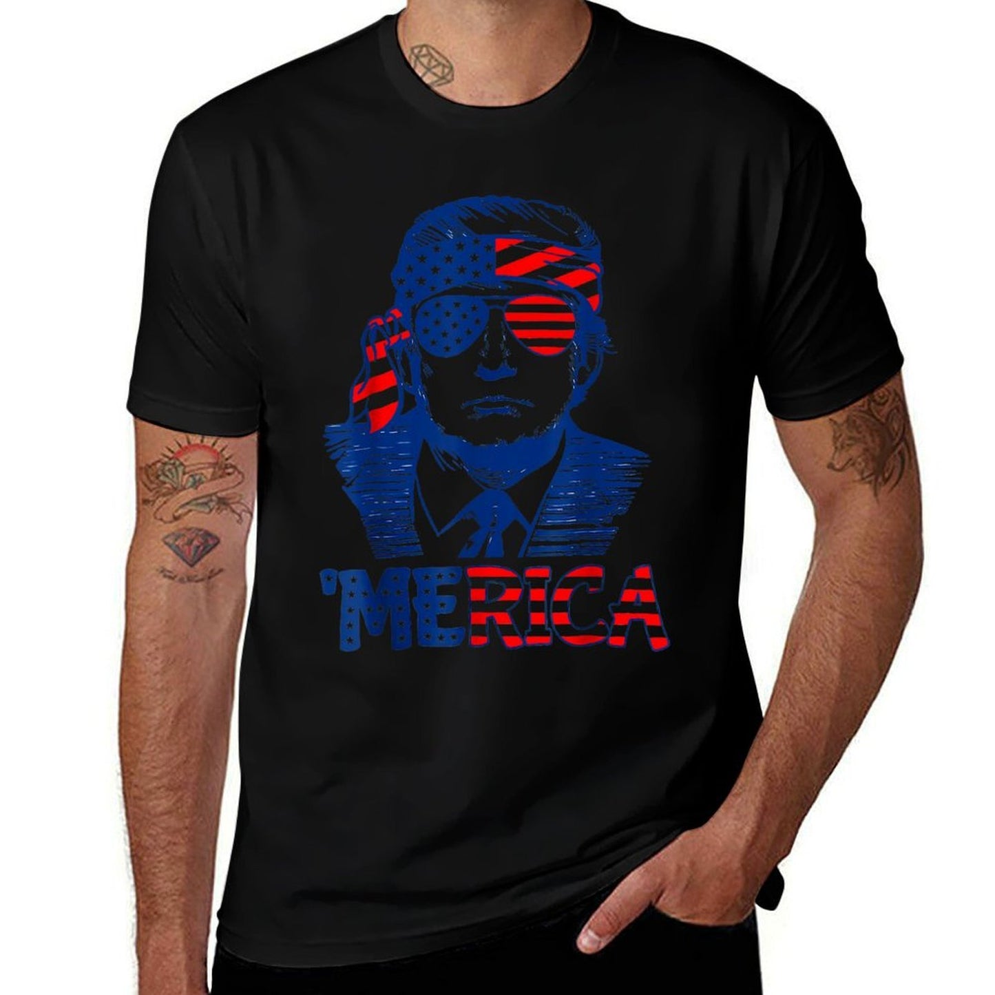 Trump 4th of July Merica Men Women USA American Affordable Price T-Shirt