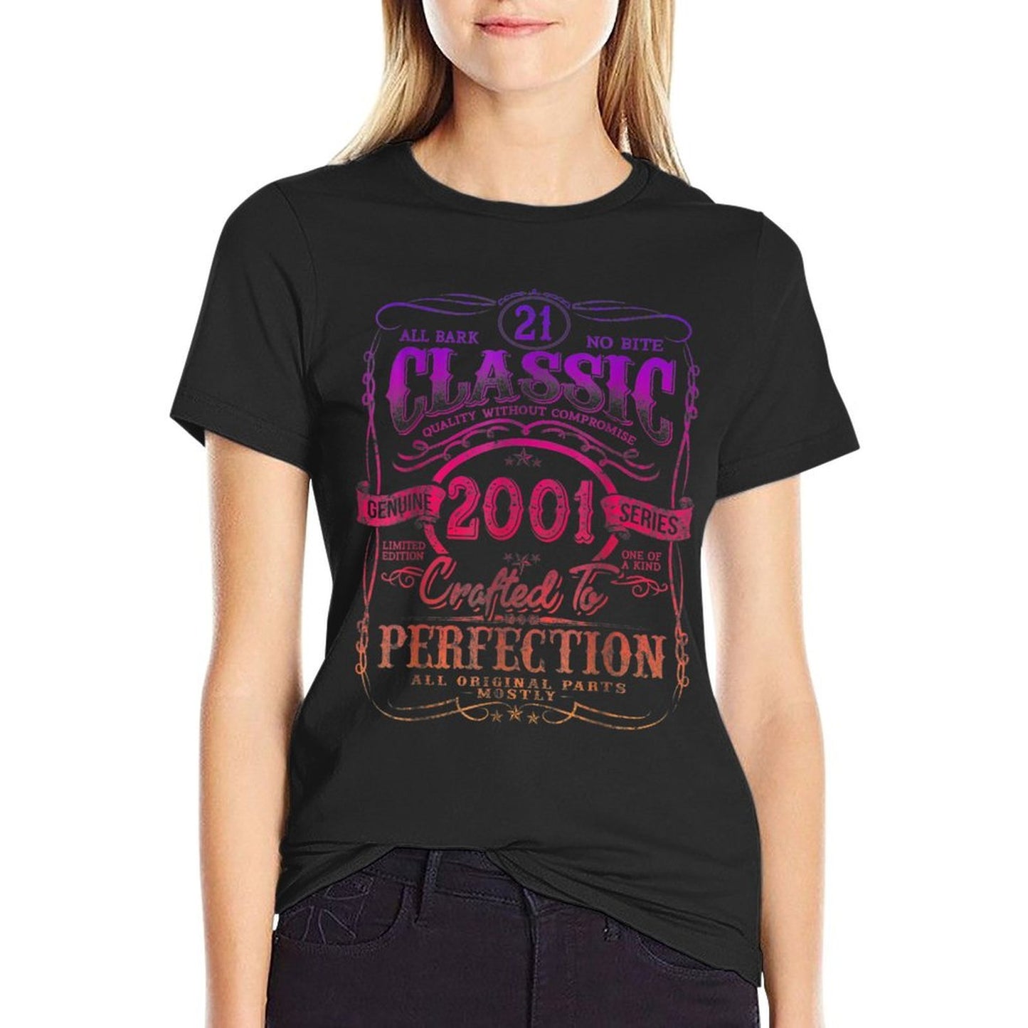Vintage 2001 Limited Edition 21 Year Old 21st Birthday Breathable T-Shirt