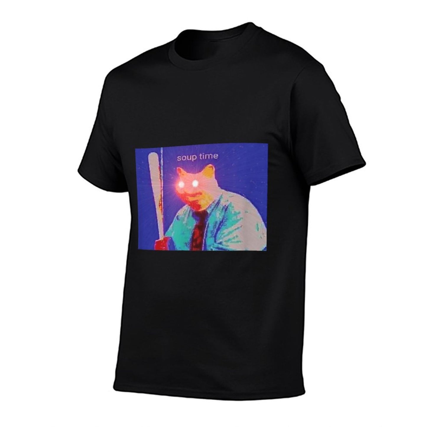 Soup Time Meme Cat Red Laser Eyes Odor-resistant T-Shirt