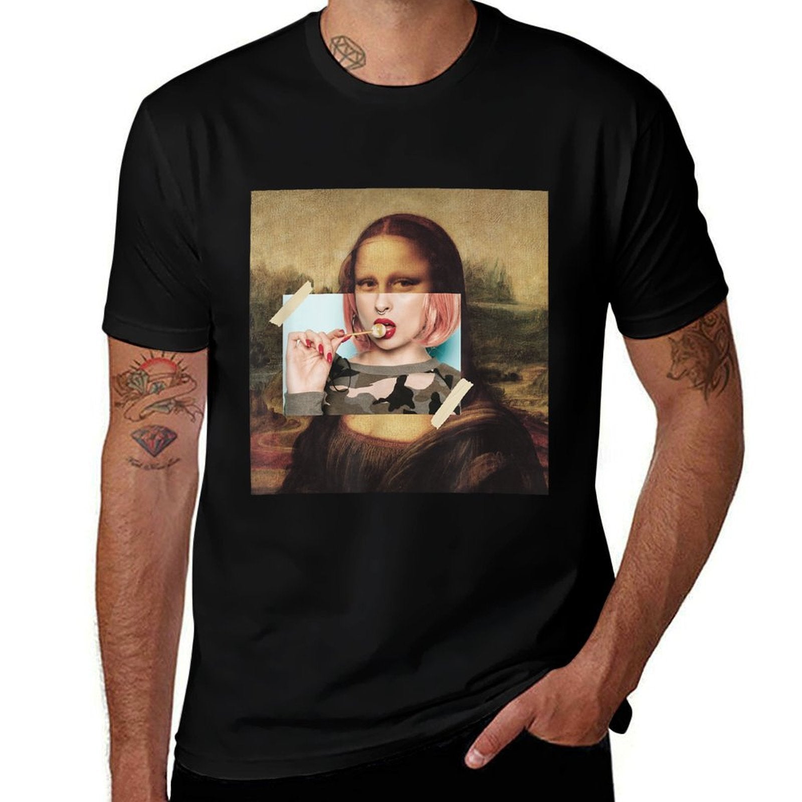 Aesthetic La Gioconda Mona Lisa E-Girl Pop Culture  Quick-drying T-Shirt