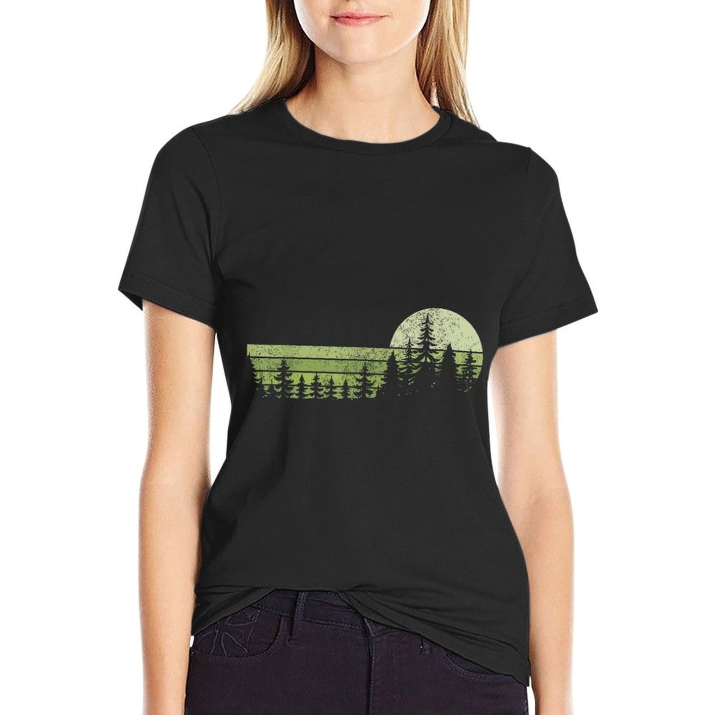 Trees Wildlife Nature Vintage Forest Versatile T-Shirt