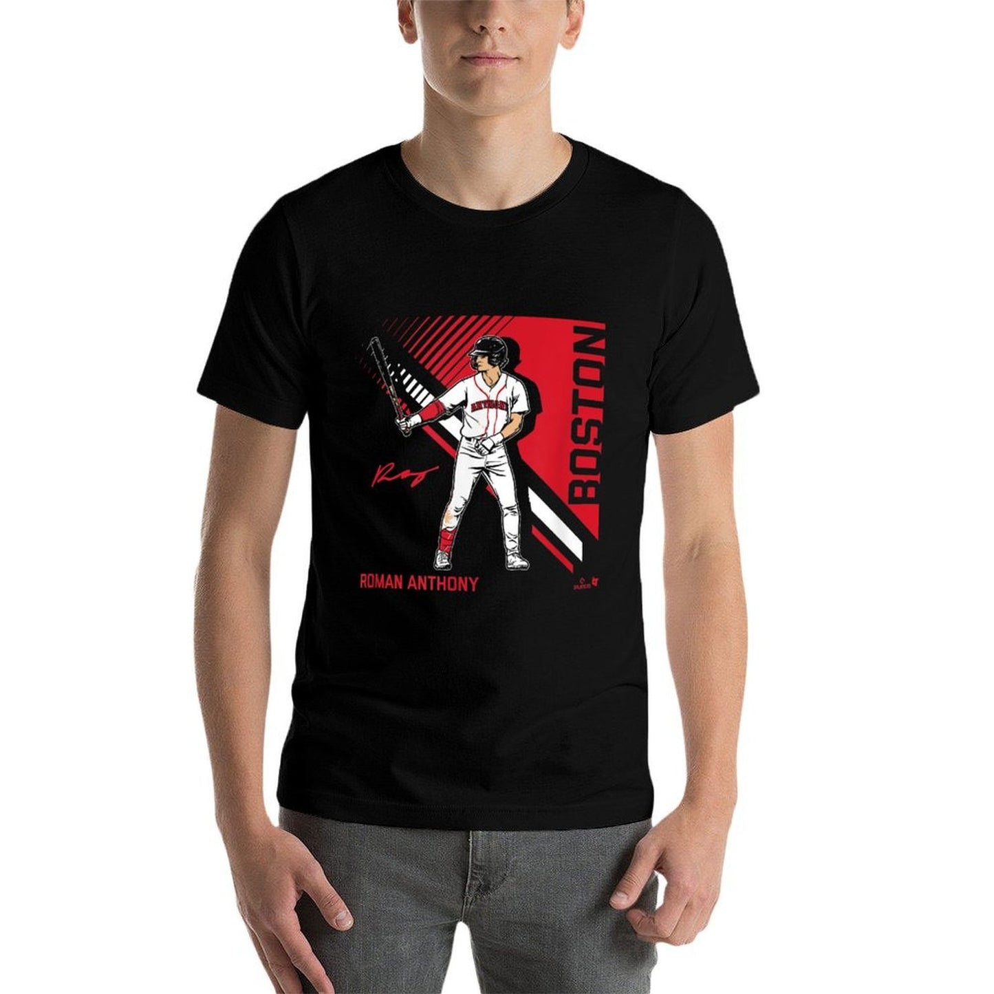 Roman Anthony - Superstar Pose 2.0 - Boston Baseball Eco-friendly Material T-Shirt
