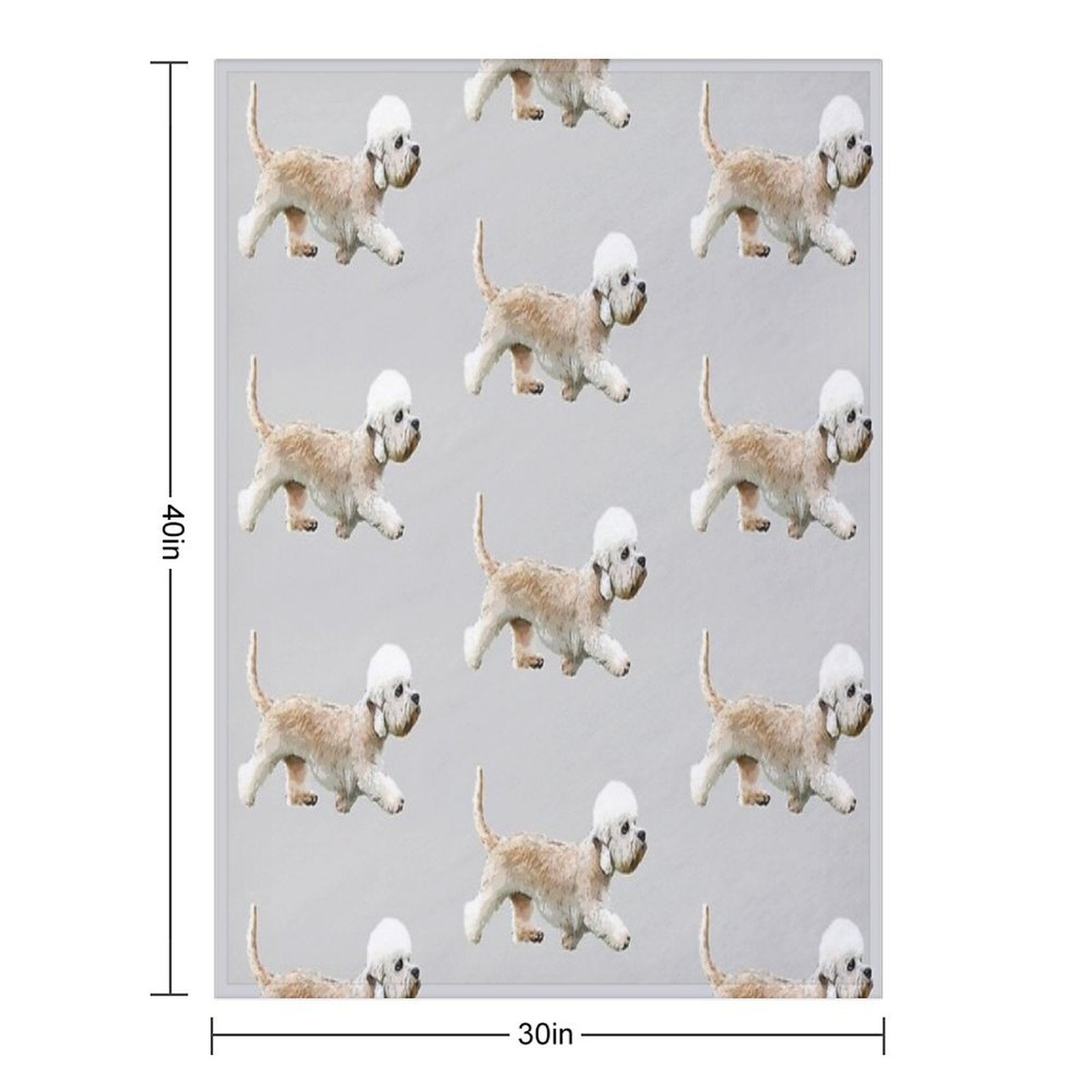 Dandie Dinmont Terrier Comfort Throw Blanket