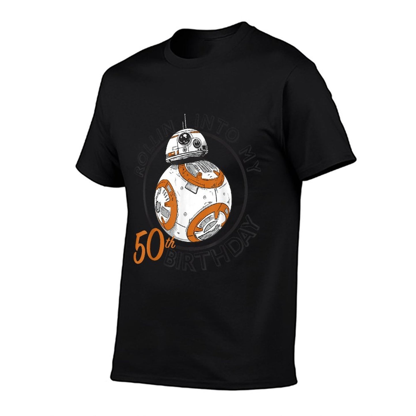 Star Wars BB-8 Rollin Into My 50th Birthday Portrait Versatile T-Shirt