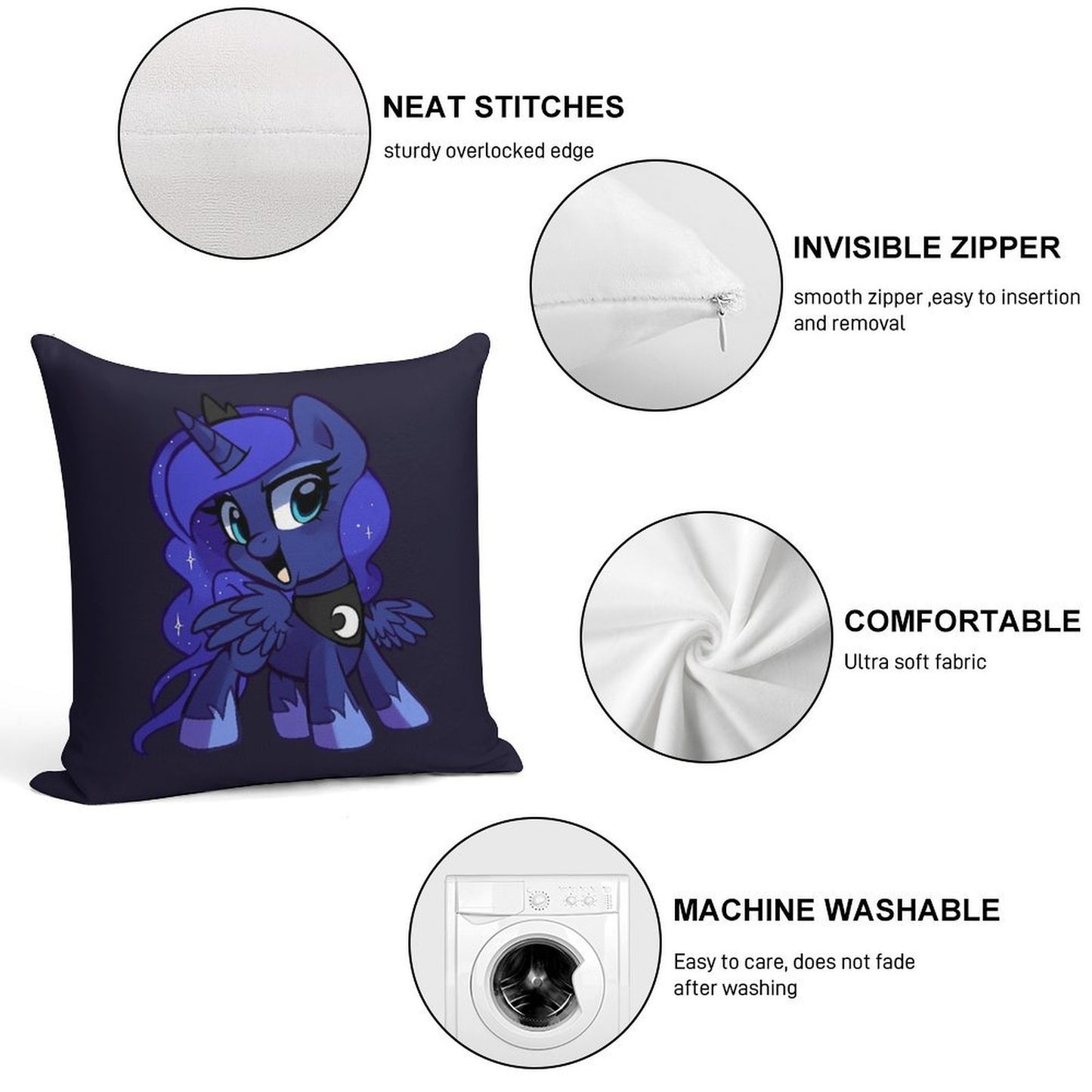 Woona Soft Ultra-Soft Texture Throw Pillow