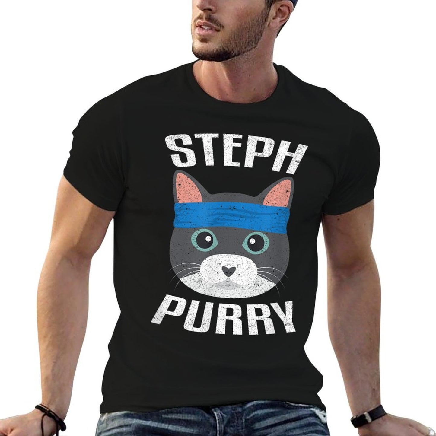 Steph Purry Cat - Funny Basketball Classic T-Shirt