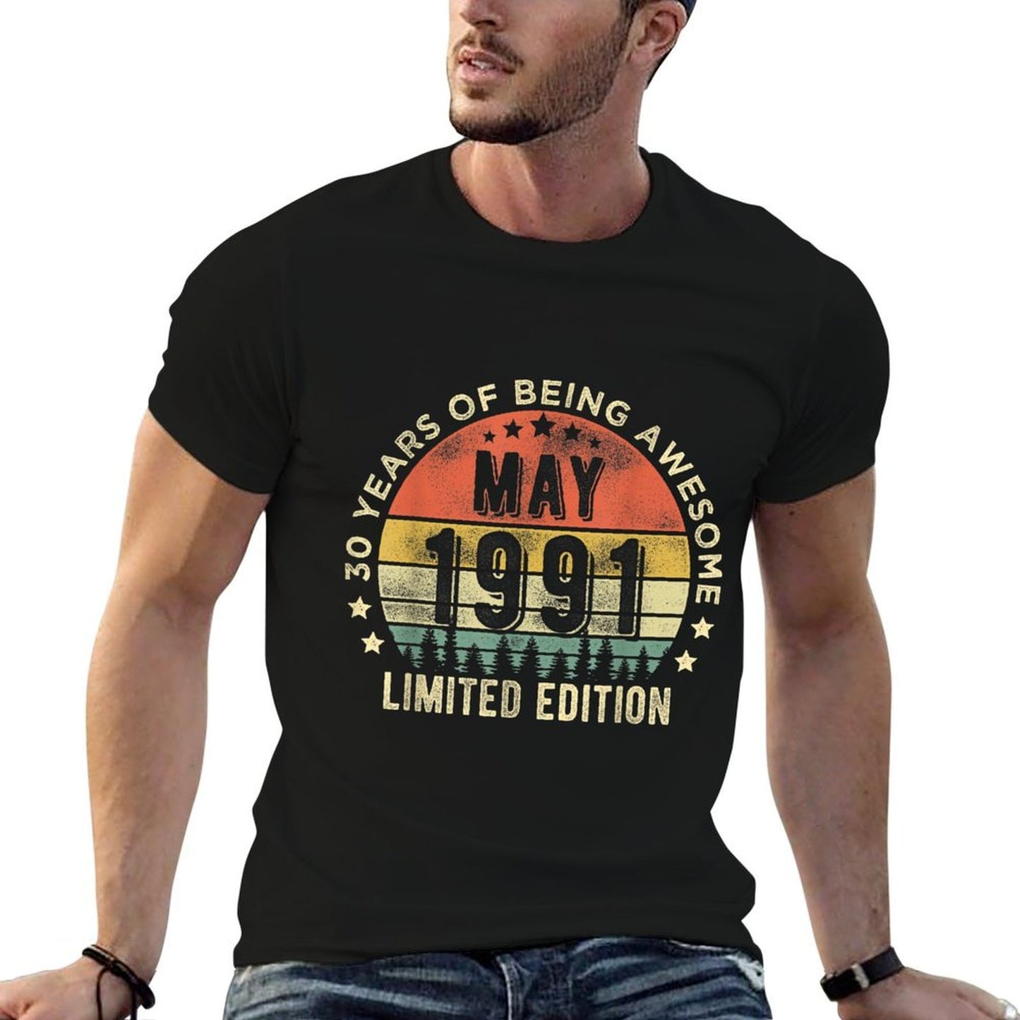 30 Year Old May 1991 Limited Edition 30th Birthday Slim-fit Cut T-Shirt
