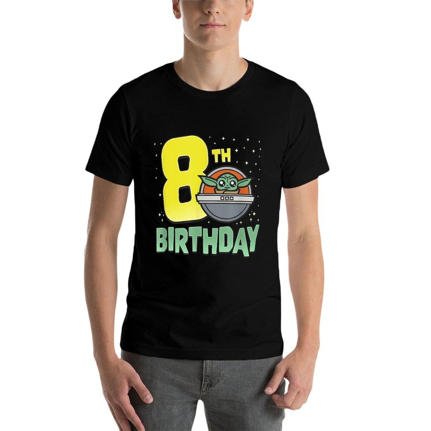 Star Wars The Mandalorian Grogu 8th Birthday Hovering Pram Affordable Price T-Shirt