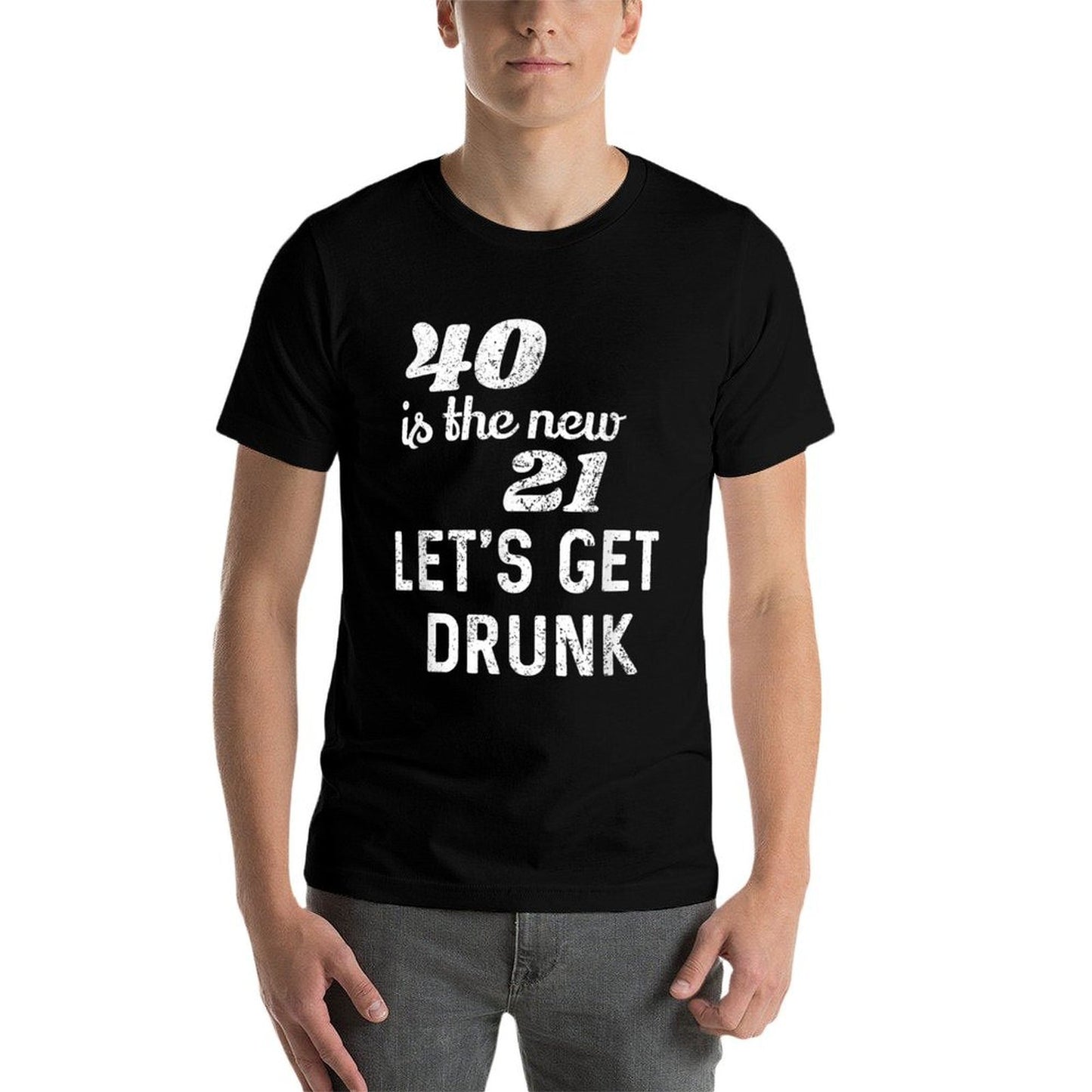 40 Is The New 21 Funny 40th Birthday Gift Breathable T-Shirt