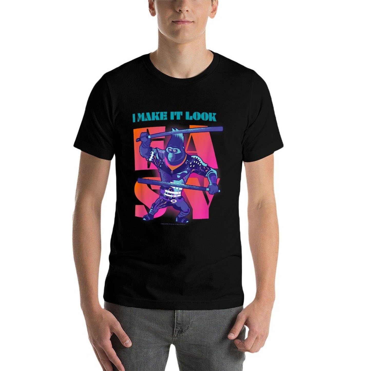 Sing 2 Johnny I Make It Look Easy Tagless Design T-Shirt