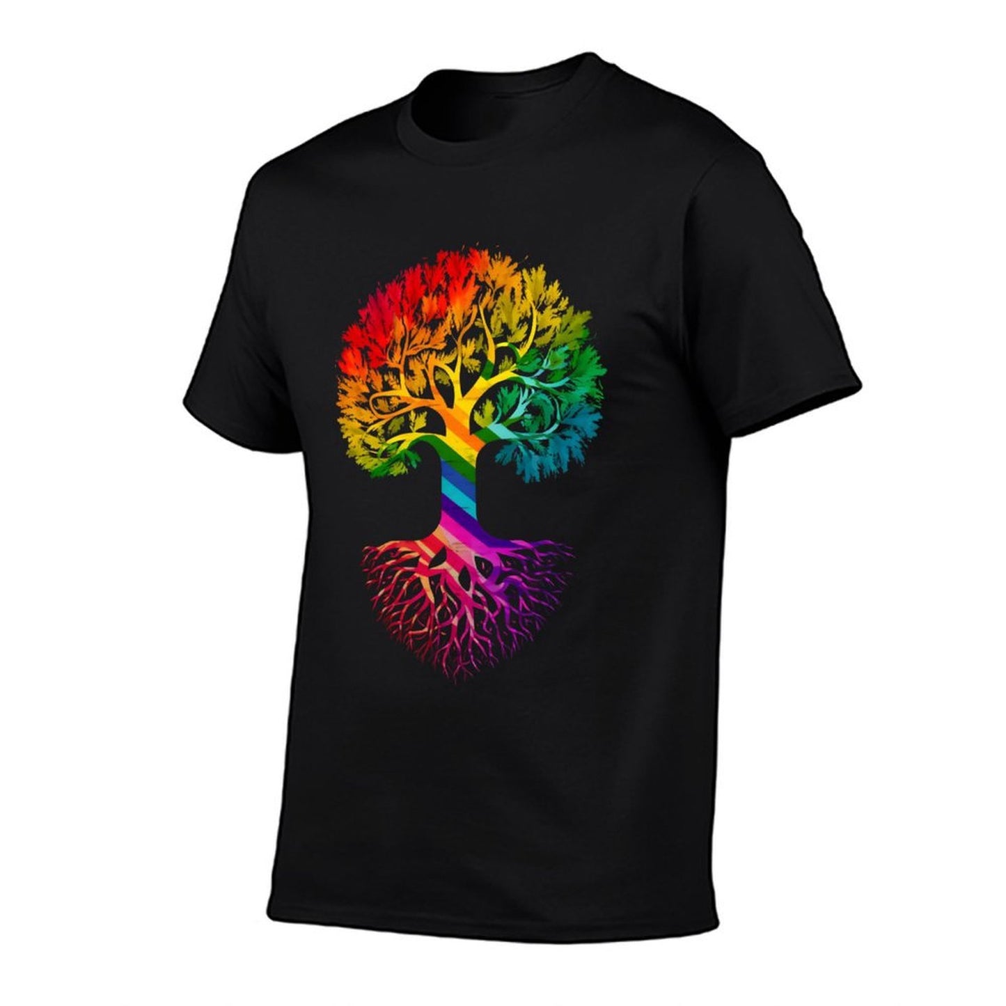 Tree Rainbow LGBT Cool Gay Pride Ally Soft T-Shirt