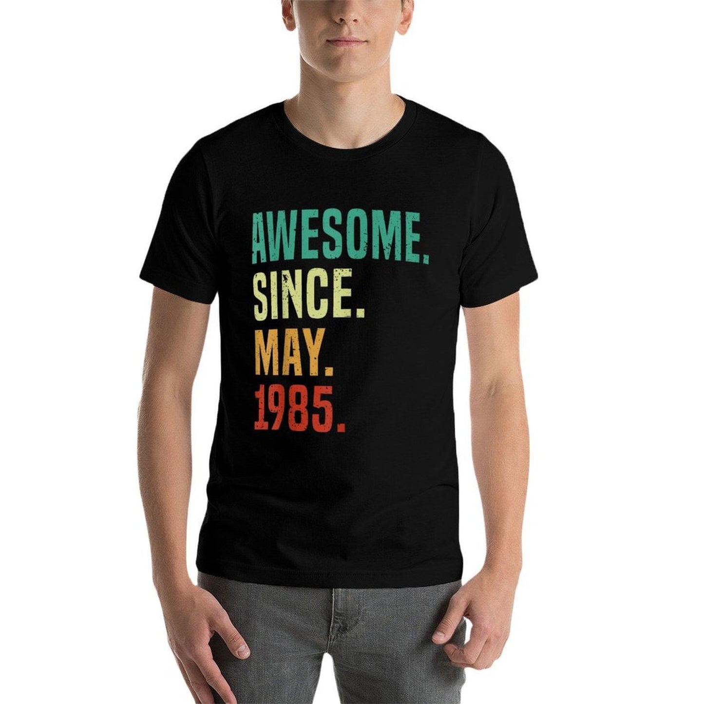 40 Years Old Awesome Since May 1985 40th Birthday  Wrinkle-resistant T-Shirt