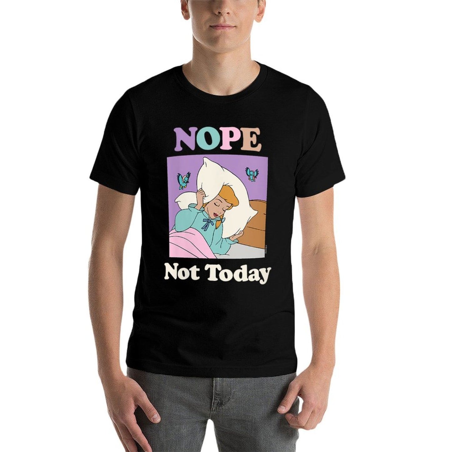 Womens Disney Princess - Cinderella Nope Not Today Trendy Pattern T-Shirt