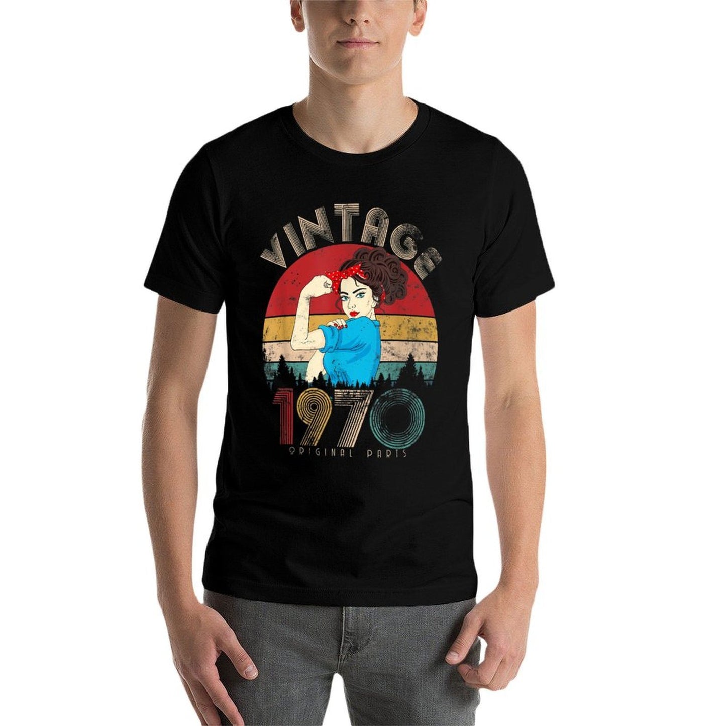 Vintage 1970 Made in 1970 50th Birthday 50 Years Old Gift Easy-care T-Shirt