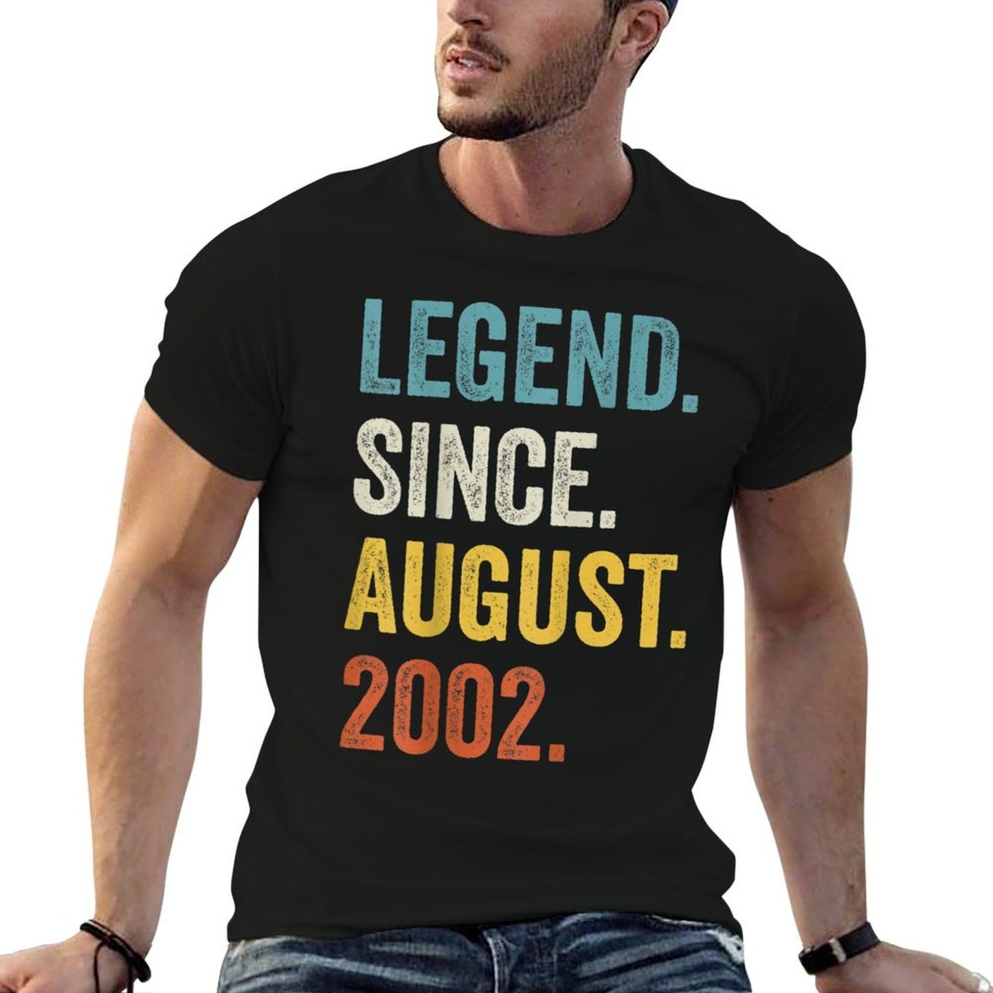 20 Years Old Legend Since August 2002 20th Birthday Odor-resistant T-Shirt