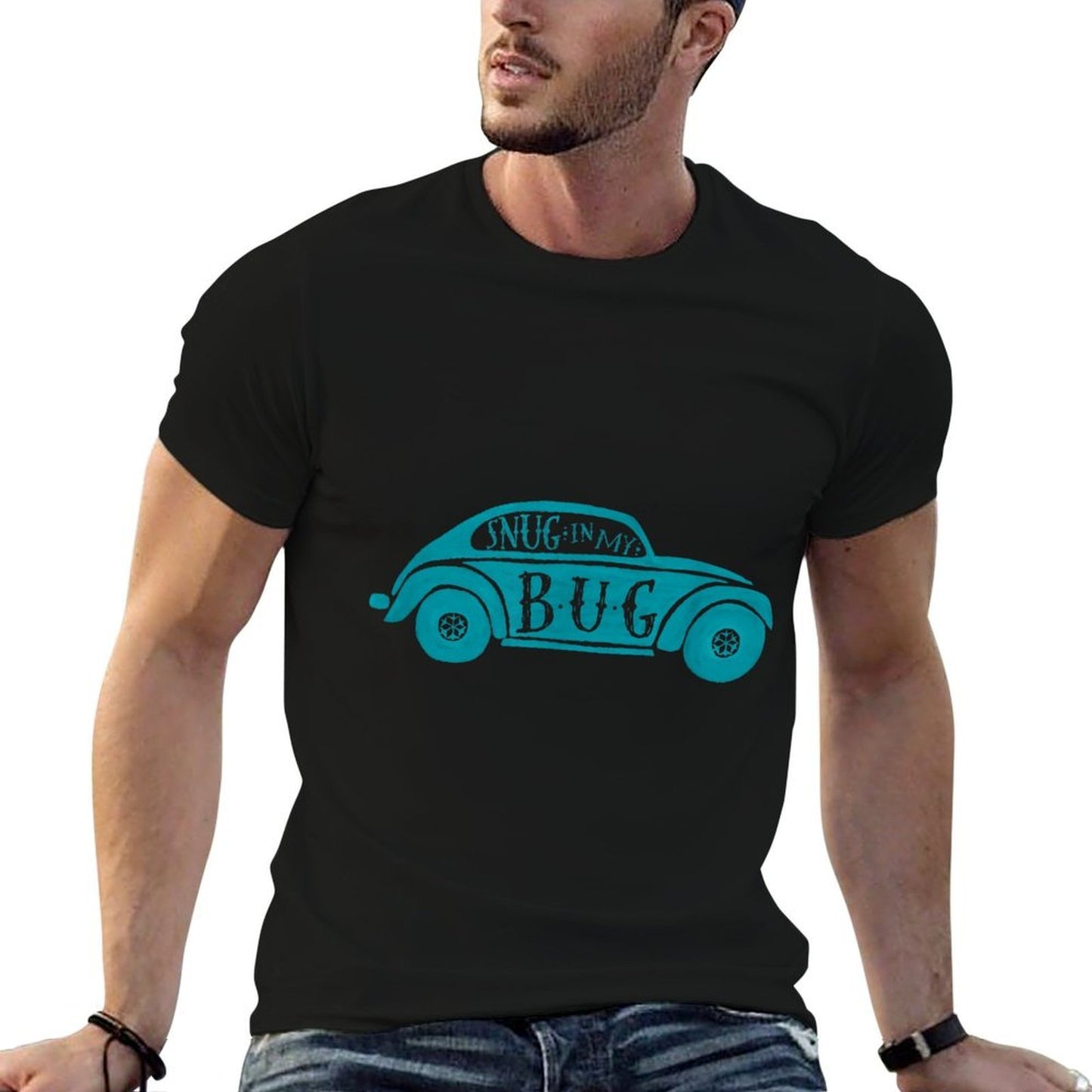 Volkswagen Beetle Snug In My Bug Summer-ready Fabric T-Shirt