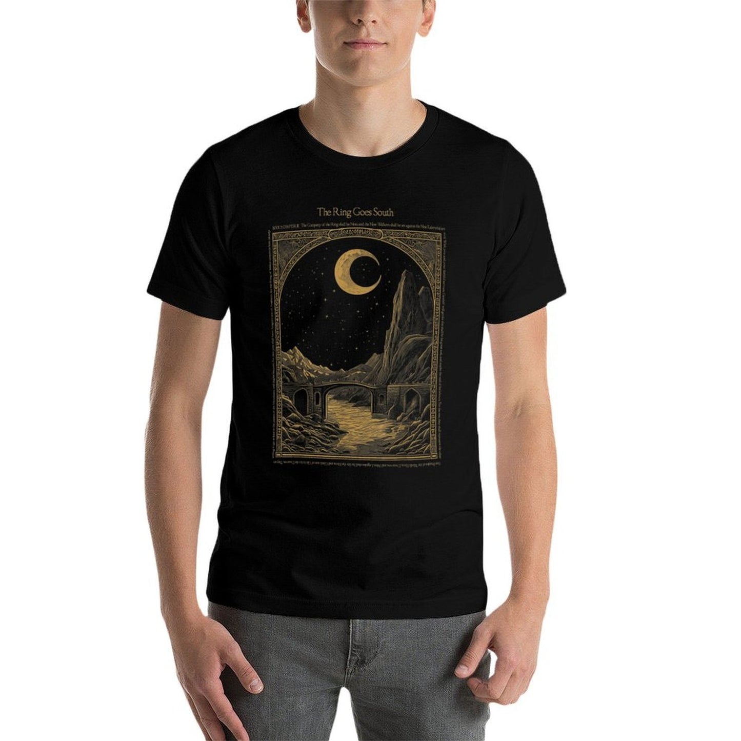 Vintage The Ring Goes South - Rings Lord Men Women Heathered Texture T-Shirt
