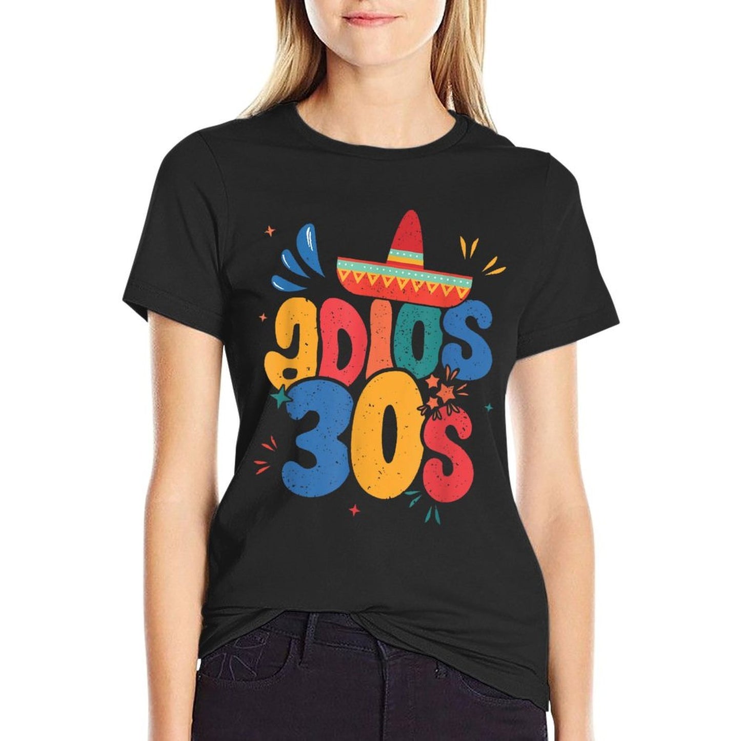 40th Birthday Mexican Party Cinco De Mayo Fiesta Adios 30s  Easy-care T-Shirt