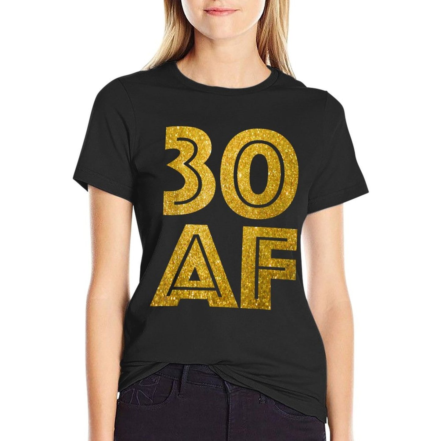 30th Birthday - 30 AF Dirty Thirty Tee Summer-ready Fabric T-Shirt