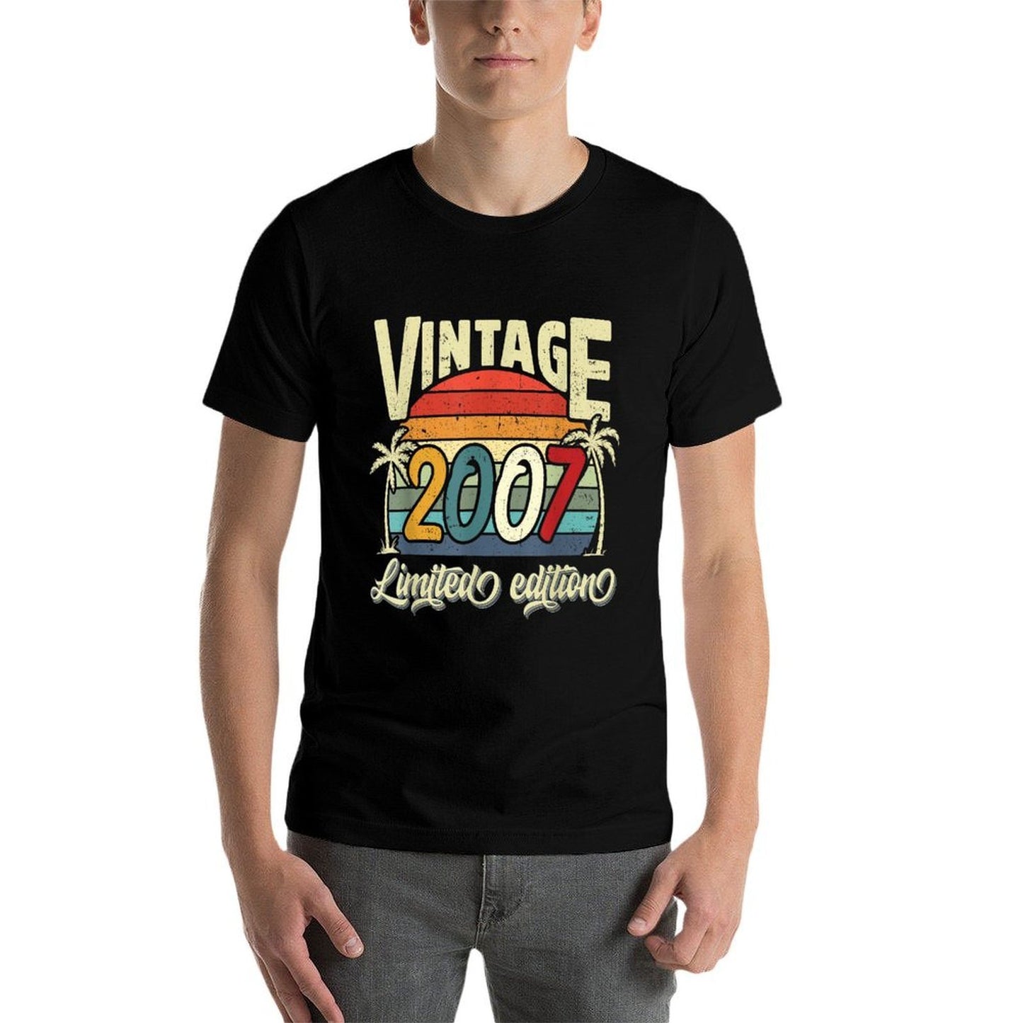 Vintage 2007 18th Birthday Limited Edition 18 Years Old Bday Easy-care T-Shirt