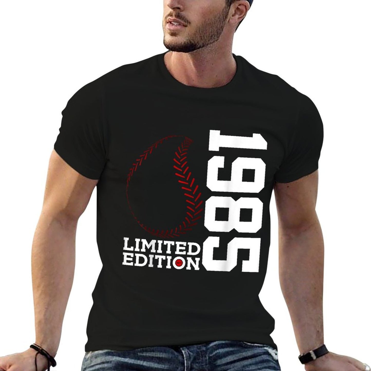 40th BIRTHDAY BASEBALL LIMITED EDITION 1985  Vintage-inspired T-Shirt
