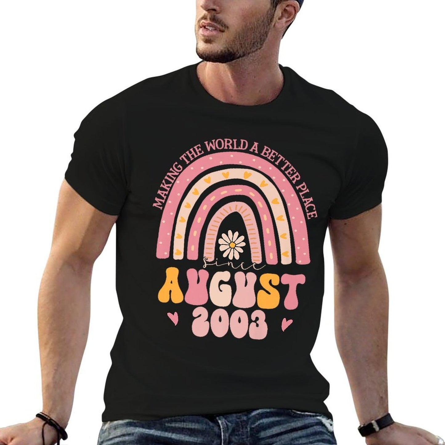 Turning 22 Retro August 2003 22nd Birthday for Women Premium Tagless Design T-Shirt