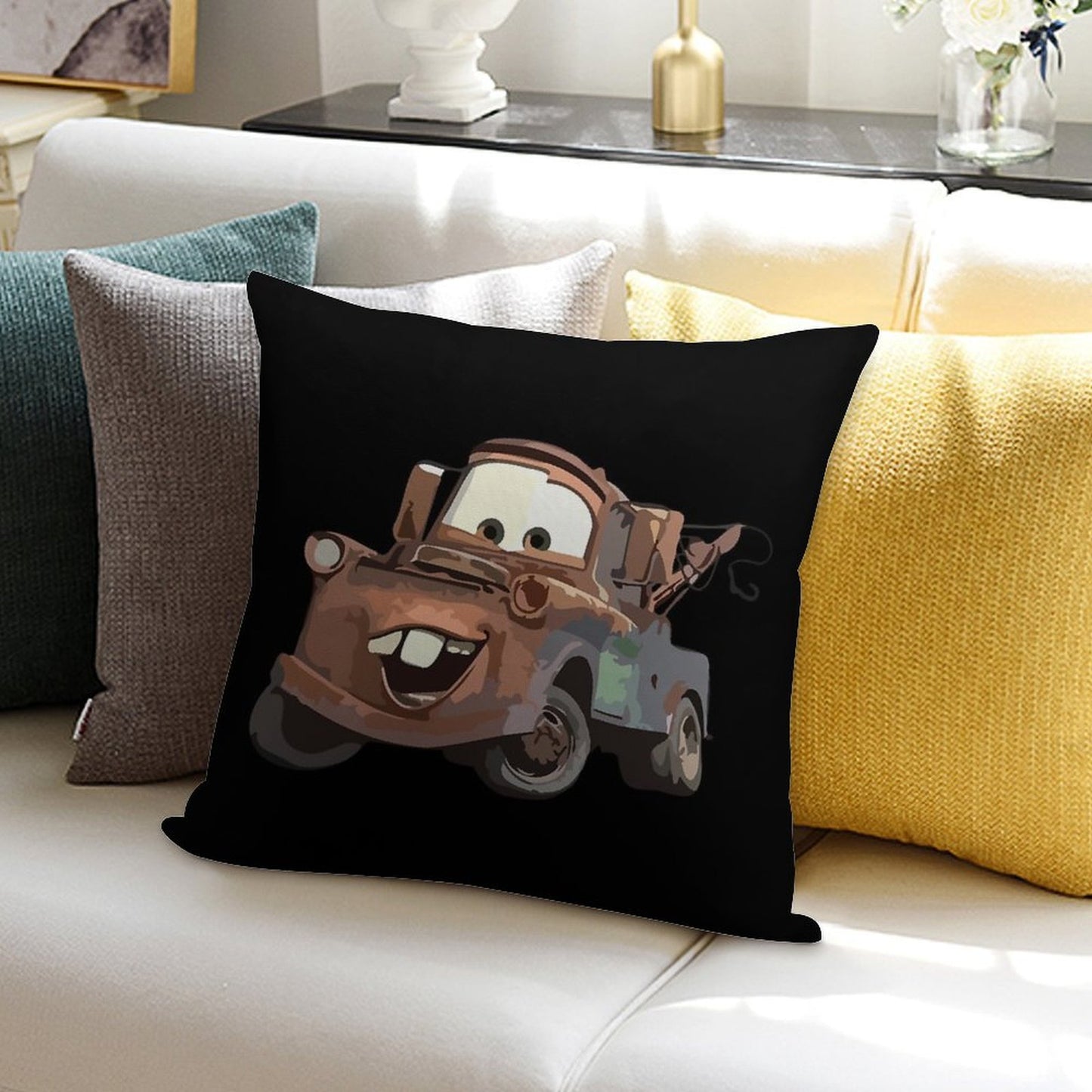 Tow Mater Soft Gift Ready Throw Pillow