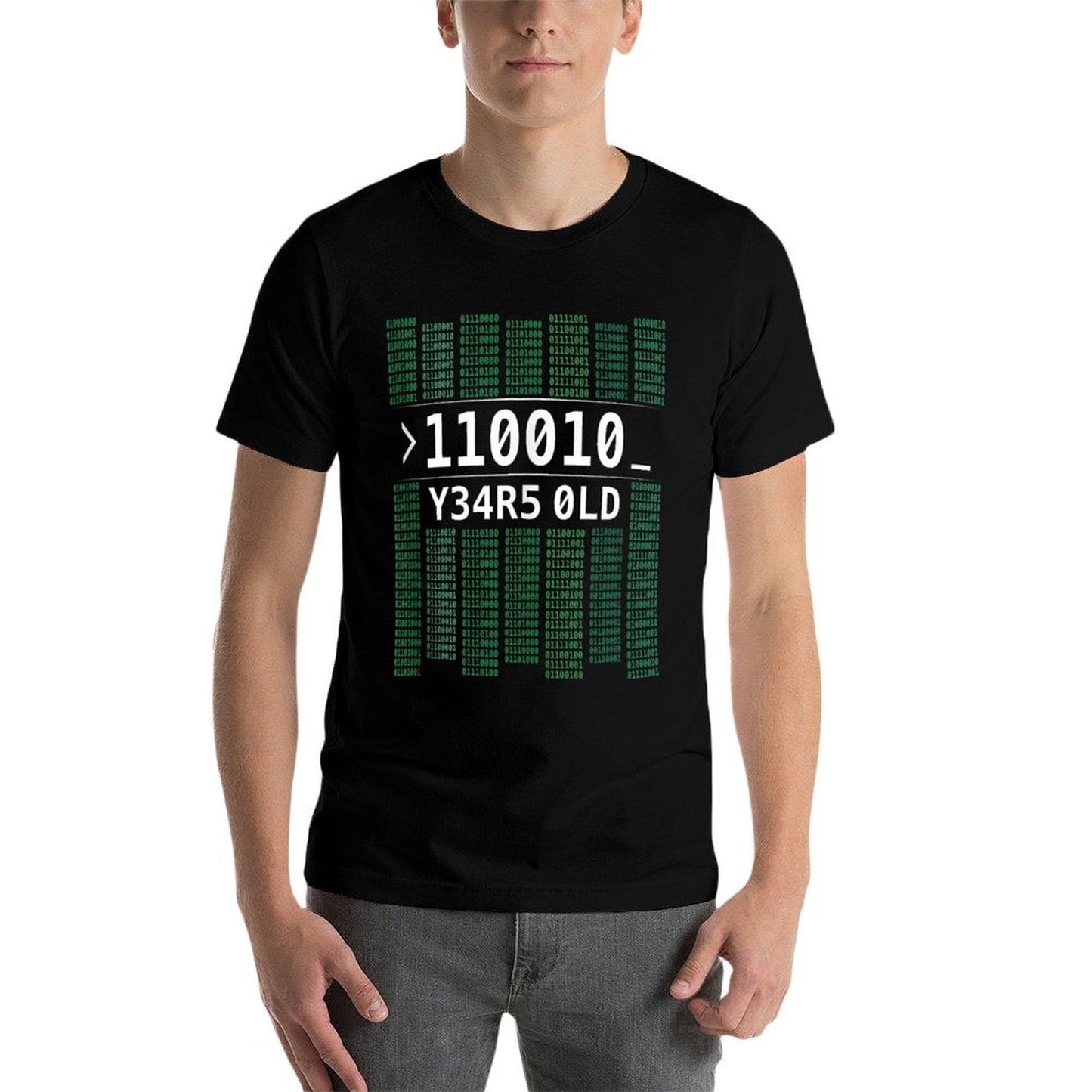 110010 Years Old Binary Code 50th Birthday Computer Trendy Pattern T-Shirt