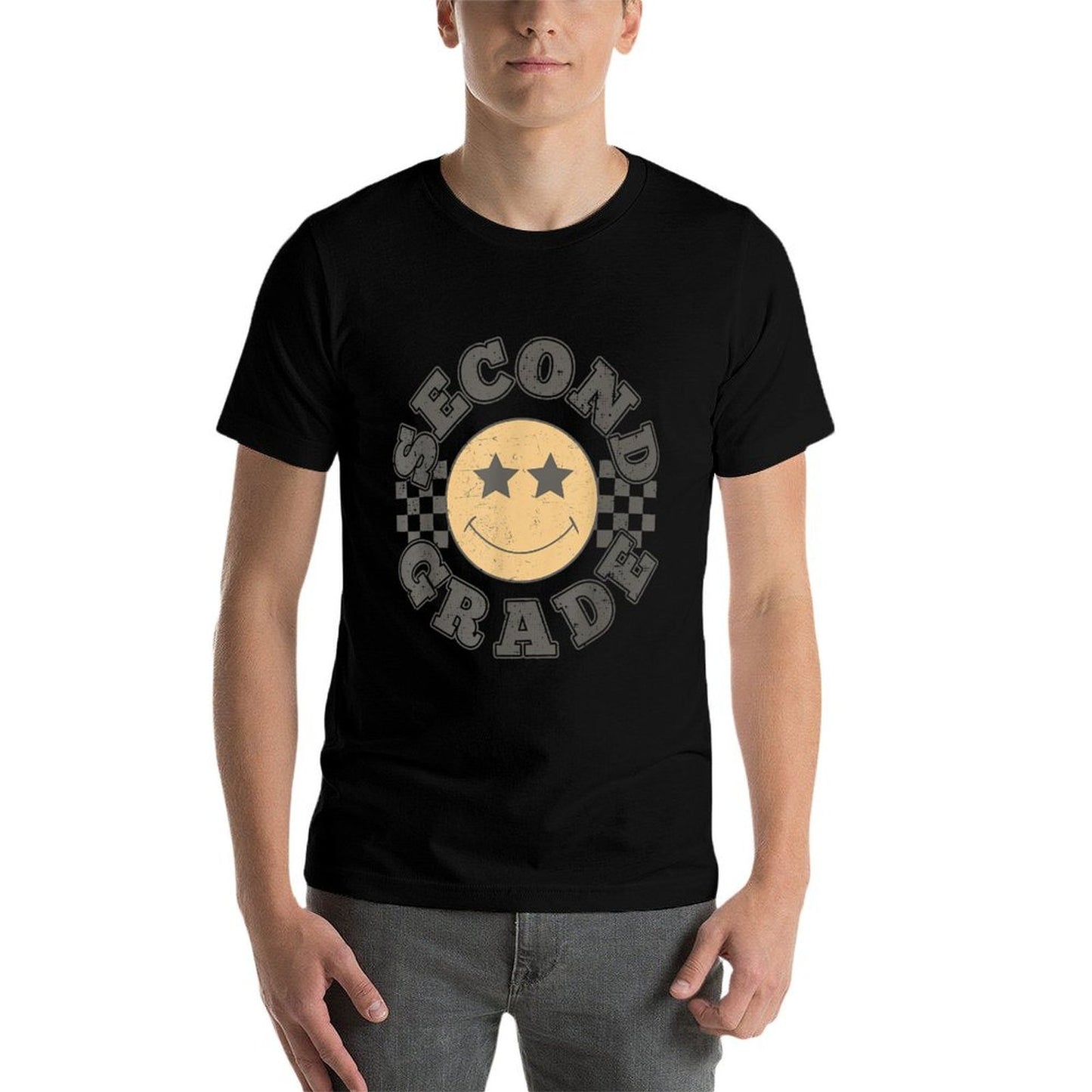 Second Grade Teacher First Day Of 2nd Grade Back To School Trendy Pattern T-Shirt
