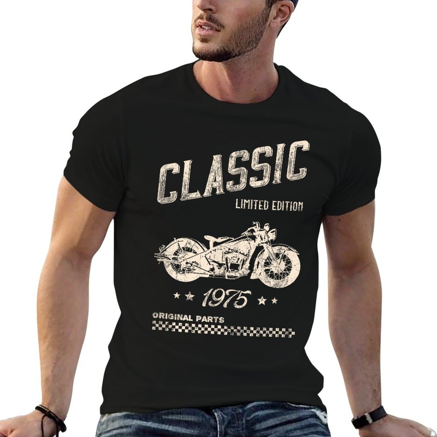 1975 Vintage Classic Motorcycle 50th Birthday Classic T-Shirt
