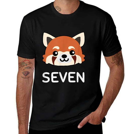 Red Panda Birthday, Seven Year Old Kid Birthday Gift  Breathable T-Shirt