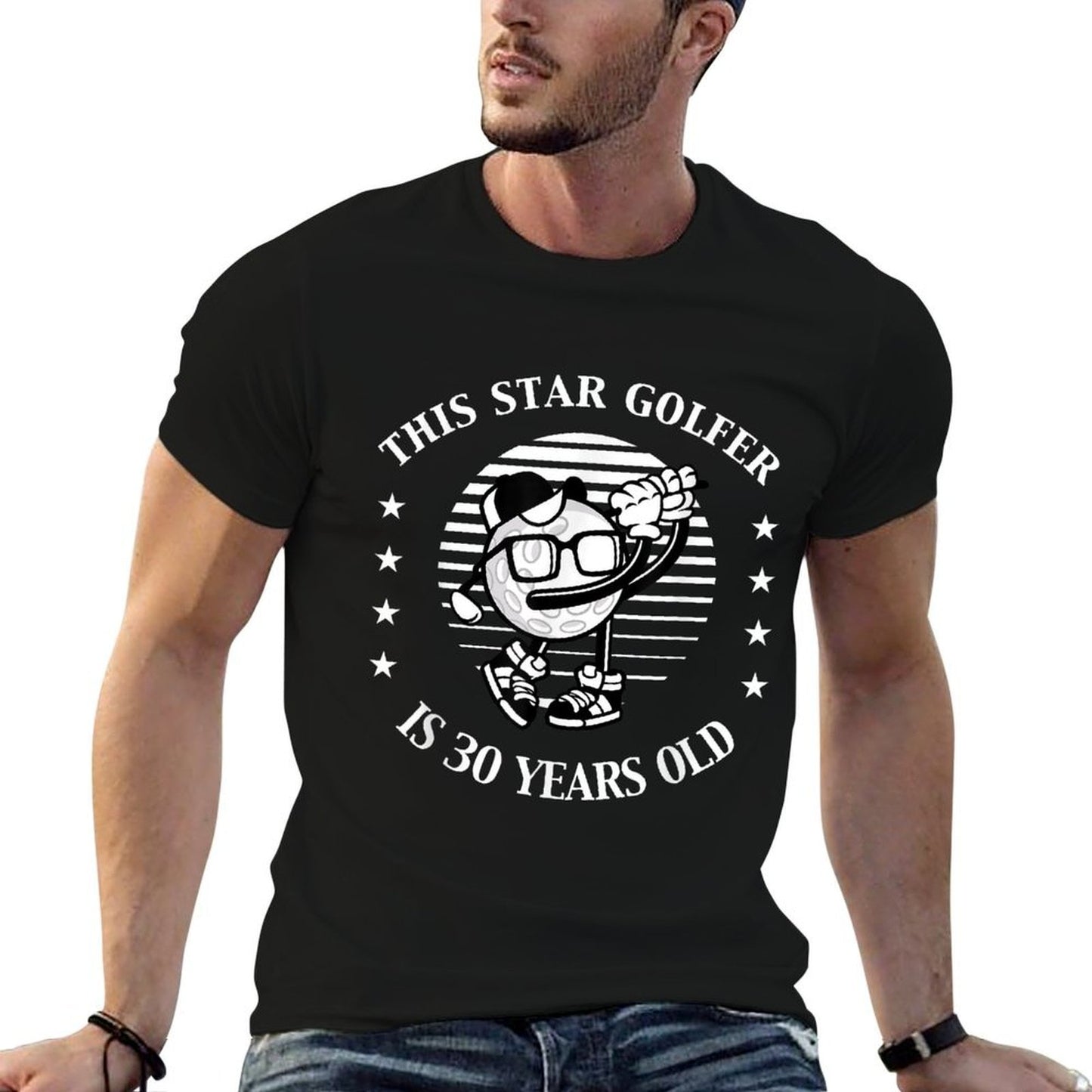 This Star Golfer Is 30 Years Old 30th Birthday Lightweight T-Shirt