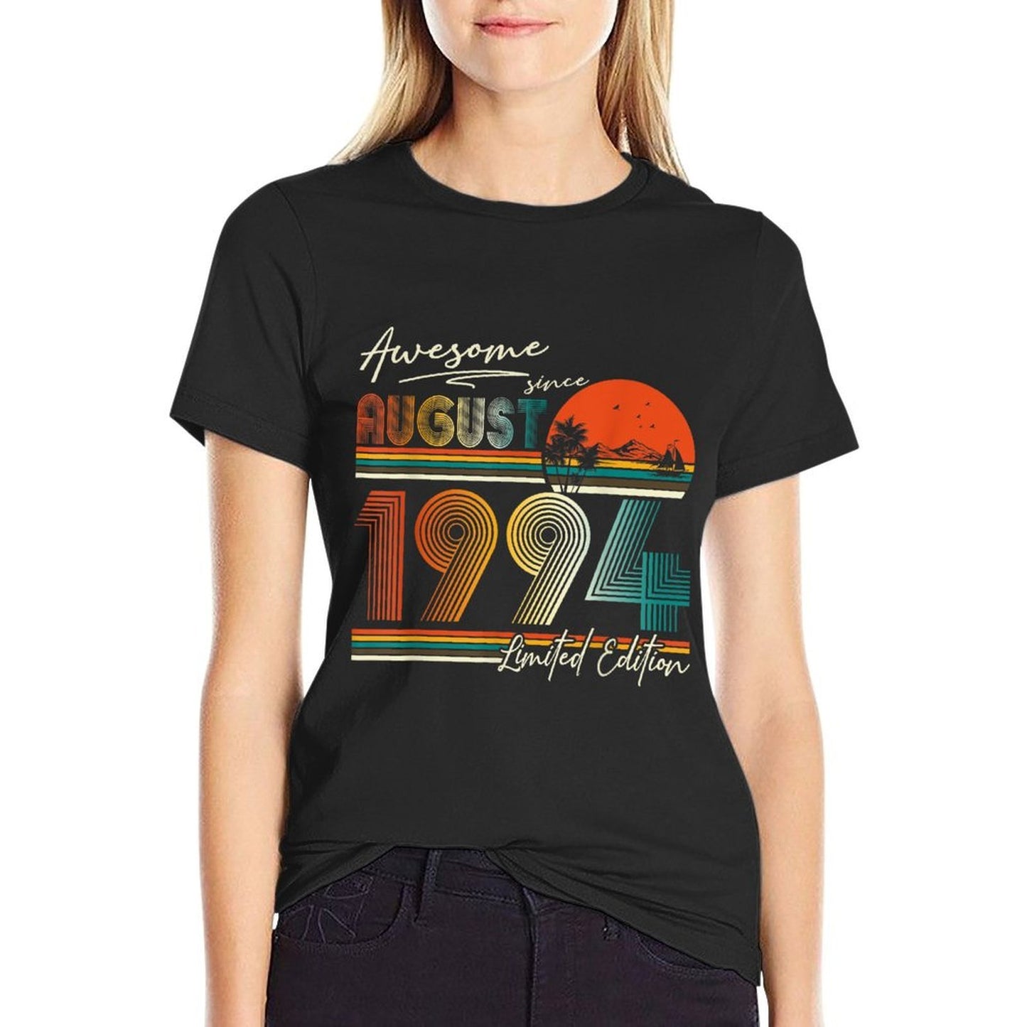 30 Year Old Awesome Since August 1994 30th Birthday Gift Men Cotton T-Shirt
