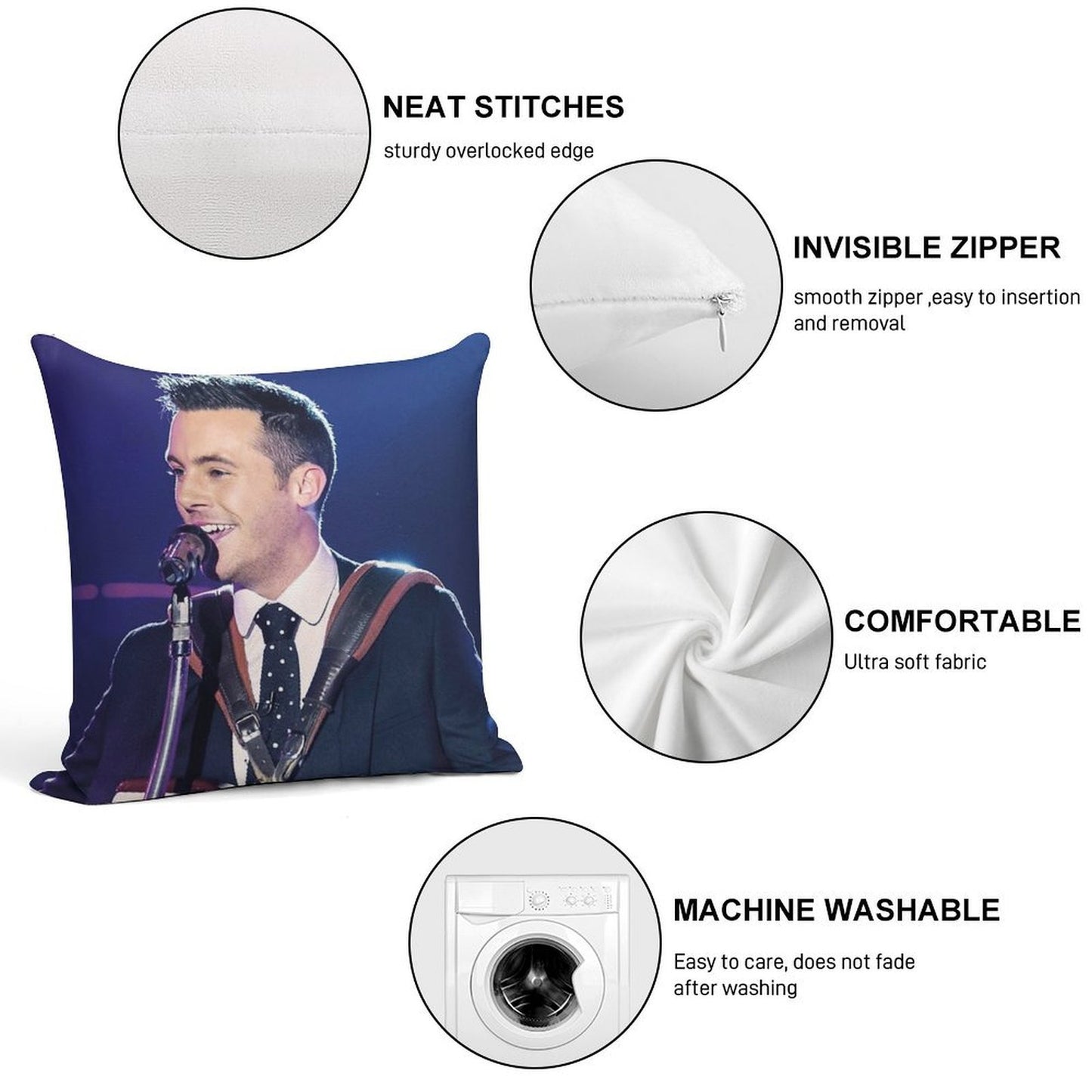 Nathan Carter Soft Bedroom Essential Throw Pillow