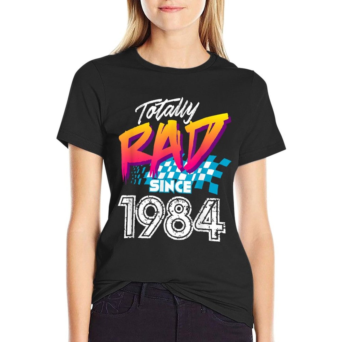 35th Birthday 80s Totally Rad Since 1984 Trendy Pattern T-Shirt