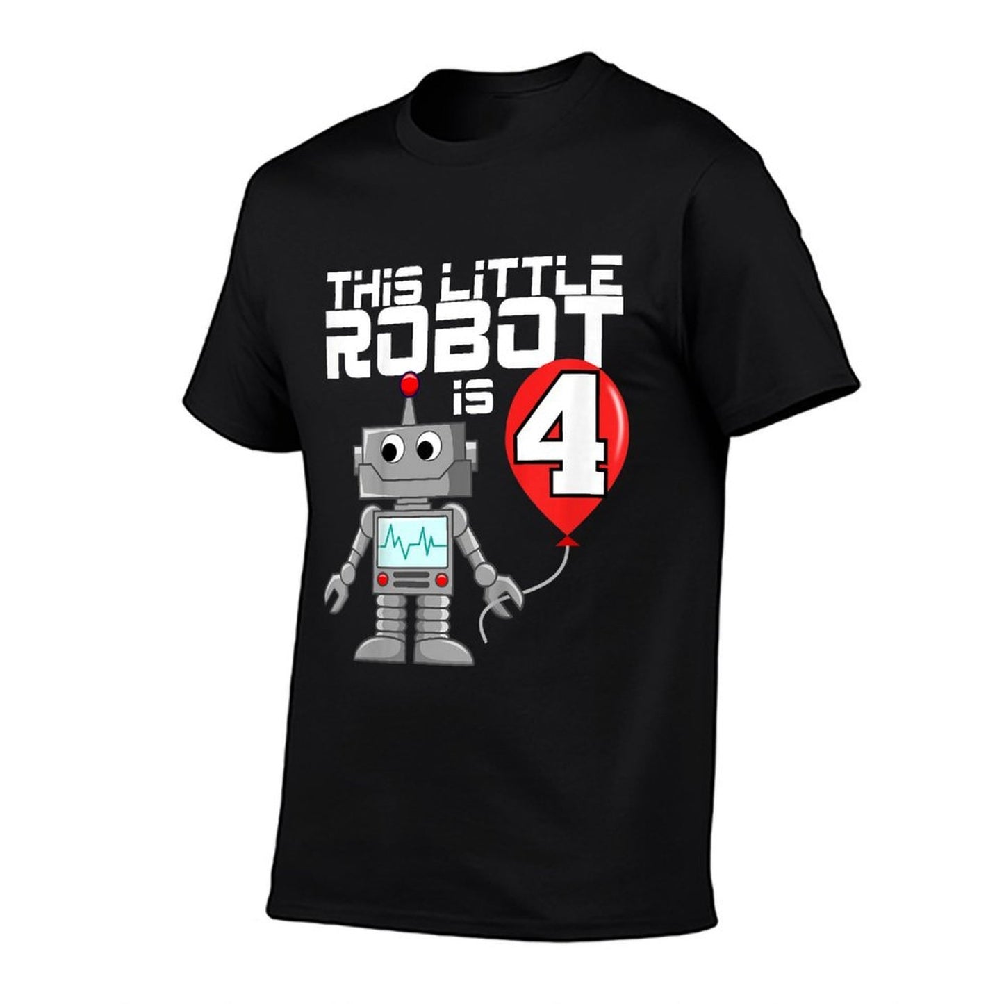 Robot Robotics Birthday Gifts Kids 4 Year Old Robot Birthday Party Durable T-Shirt