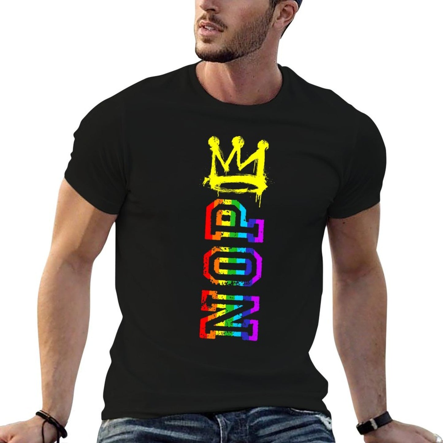 Womens No Kings Protest Sign Vertical LGBT Pride Men Women Trendy Pattern T-Shirt