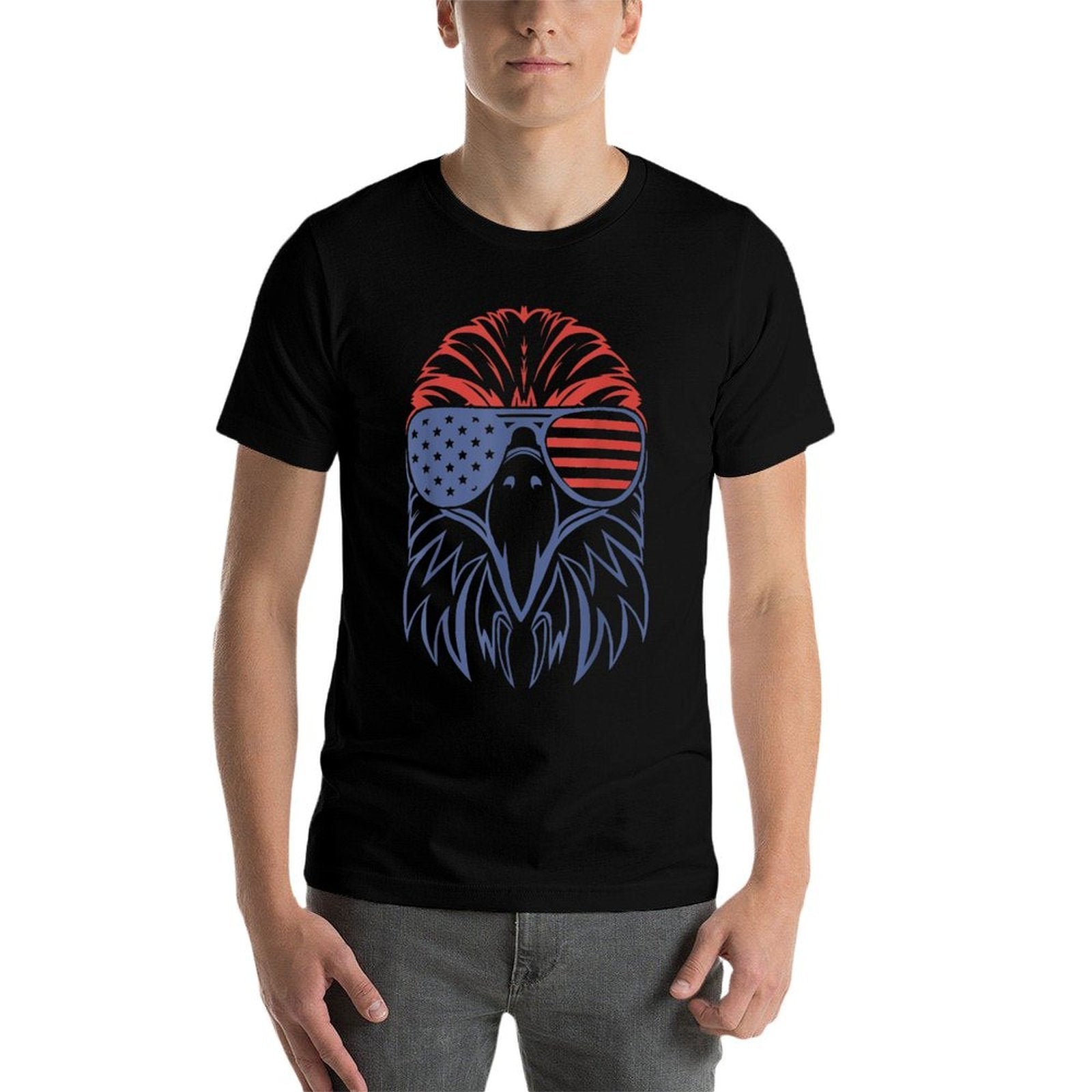 American Bald Eagle USA 4th of July Eagle USA  Stretchy T-Shirt
