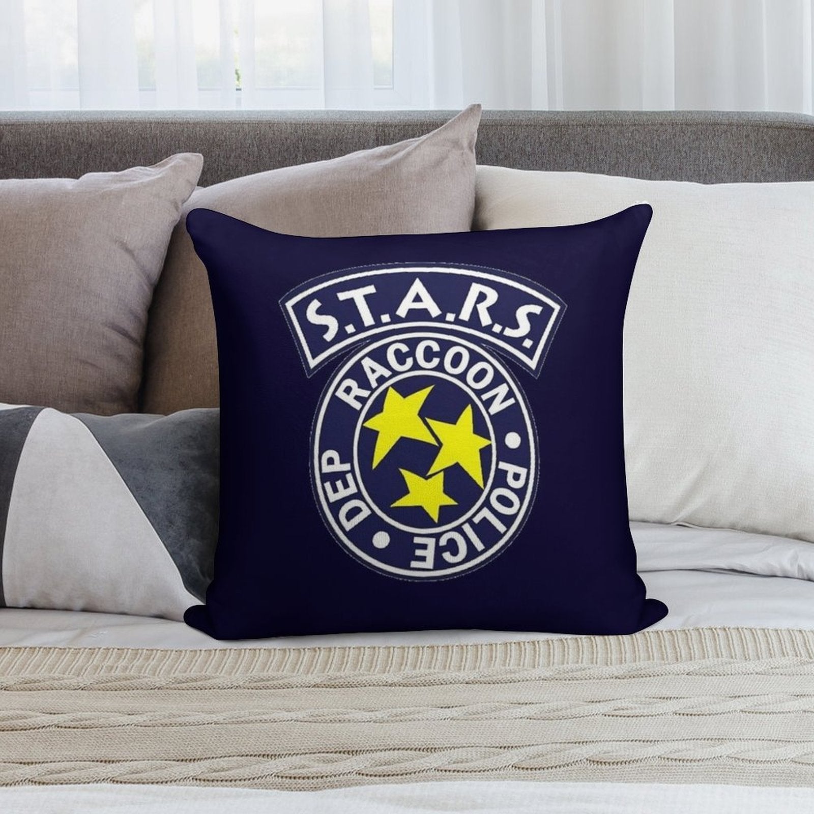 Resident Evil Racoon City Police Soft Washable Throw Pillow