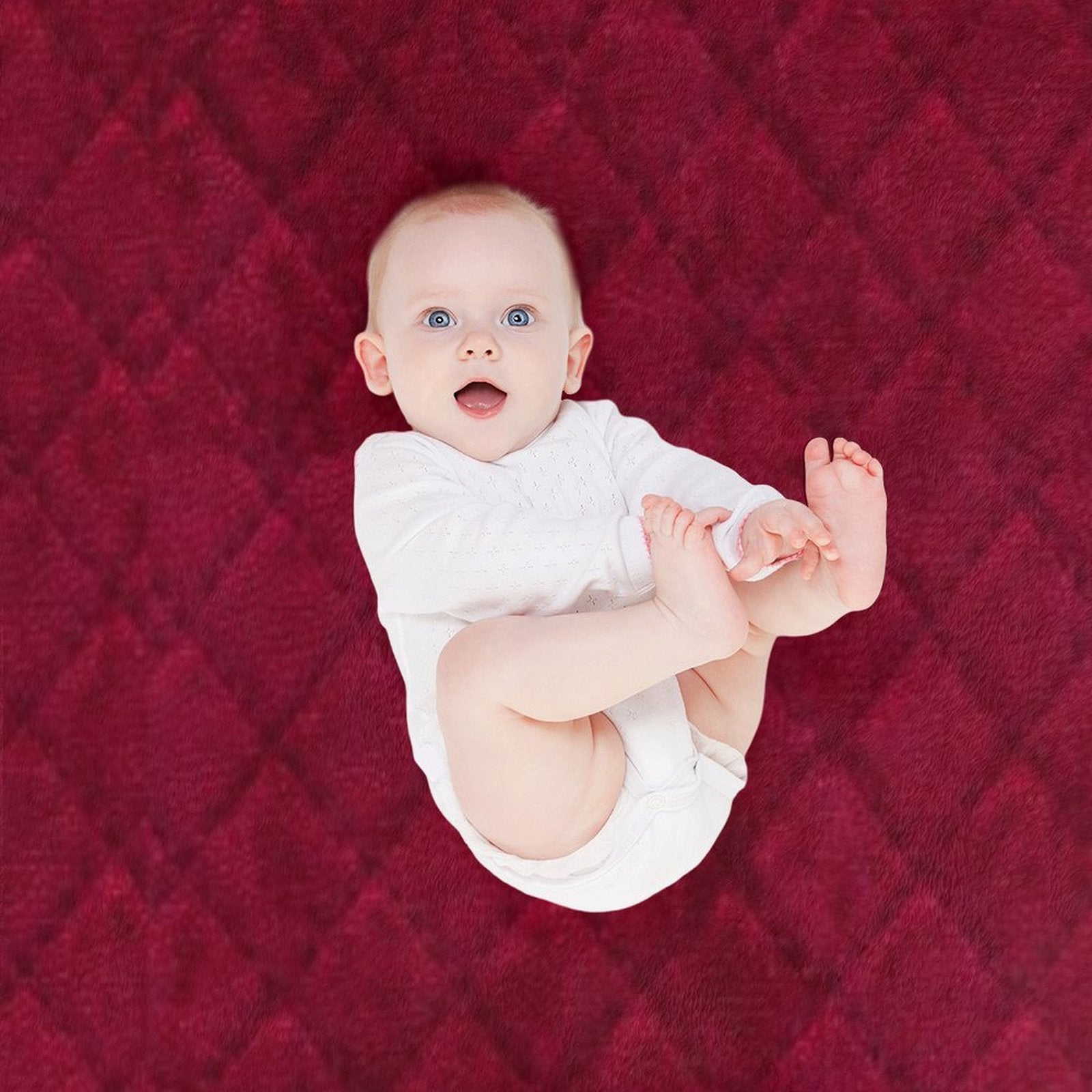 Red Velvet Plush Throw Blanket