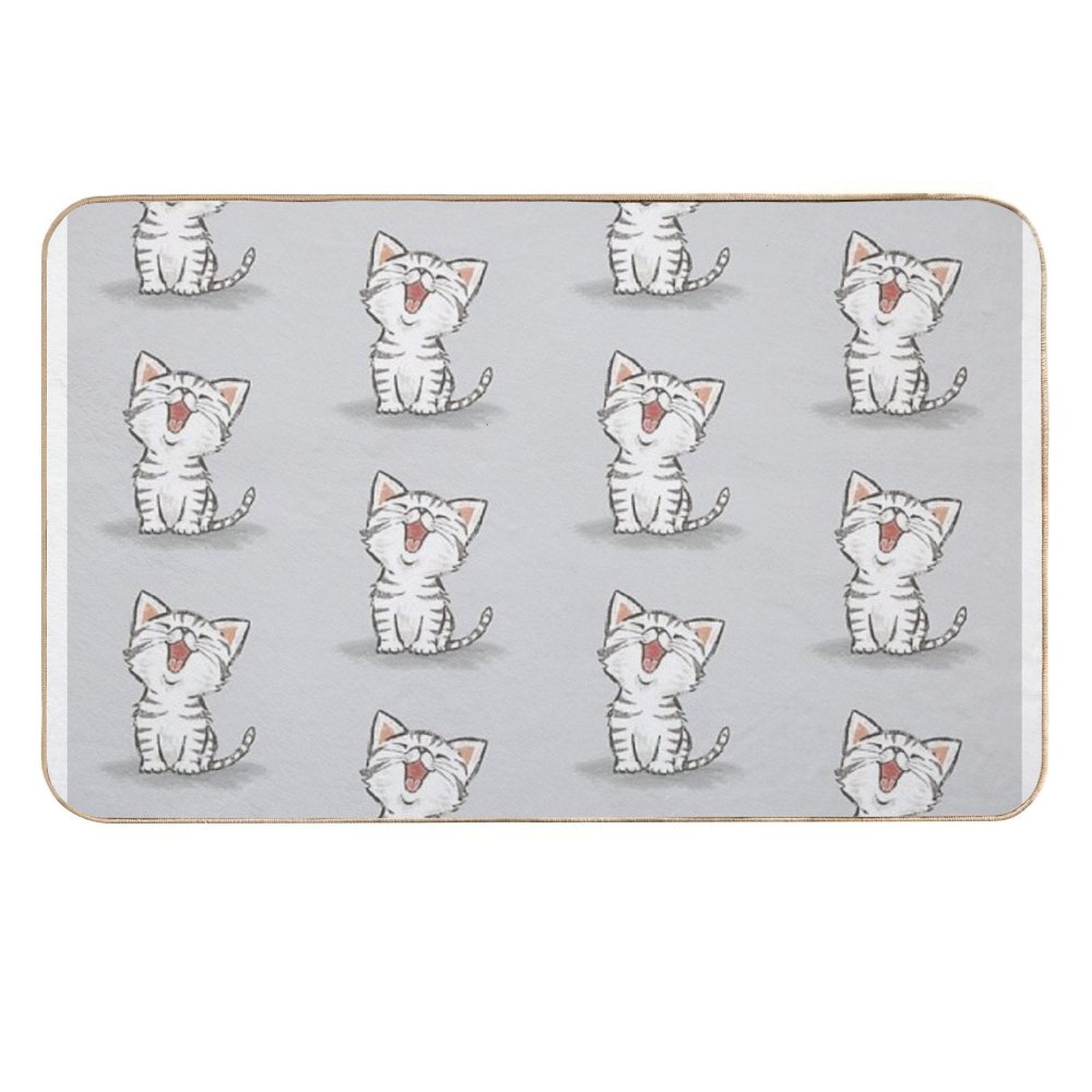American Shorthair Happy Durable Bath Mat