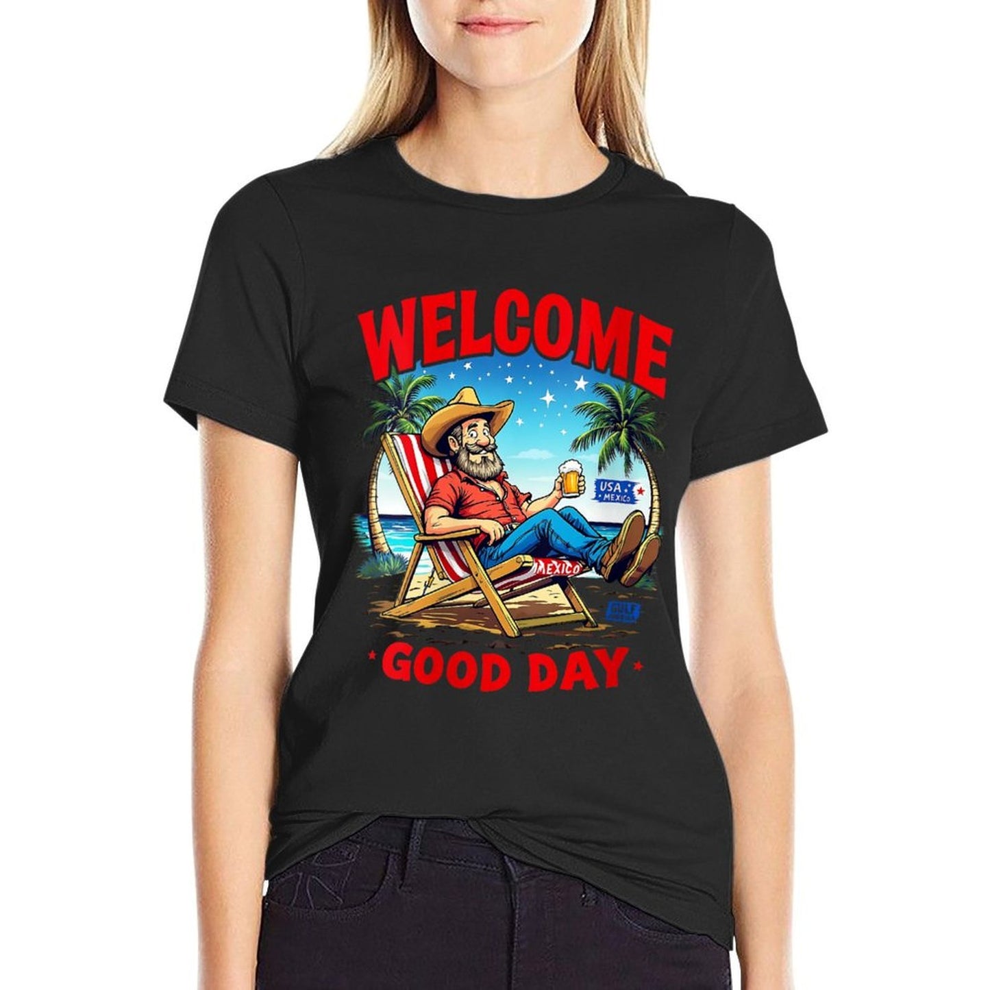Womens Mexico Gulf America USA American America Men Women Kids Polyester Blend T-Shirt