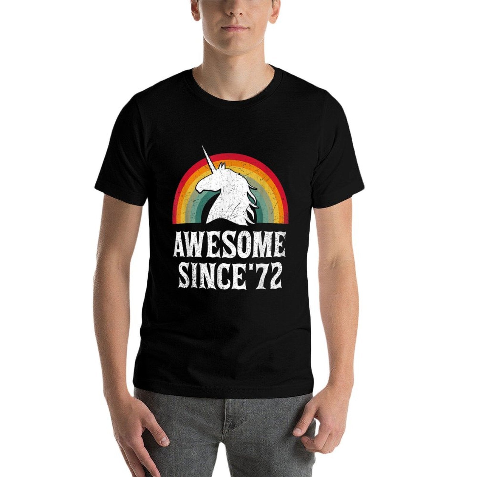 50 Years Old Gifts Unicorn Awesome Since 1972 50th Birthday  Classic T-Shirt